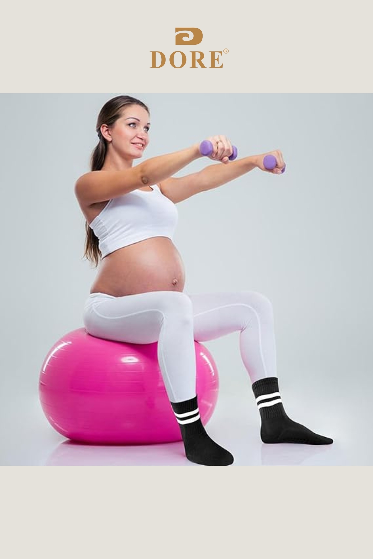 Dore Orijinal 3 Çift Kaymaz Tabanlı Pilates Yoga Reformer Dans Fitness Aktivite Spor Çorabı Ultra Safe Kaydırmaz Taban Pamuklu Esnek Konforlu 3'lü Set - Unisex Standart Beden 36-42 | Siyah Beyaz Pembe görsel 7
