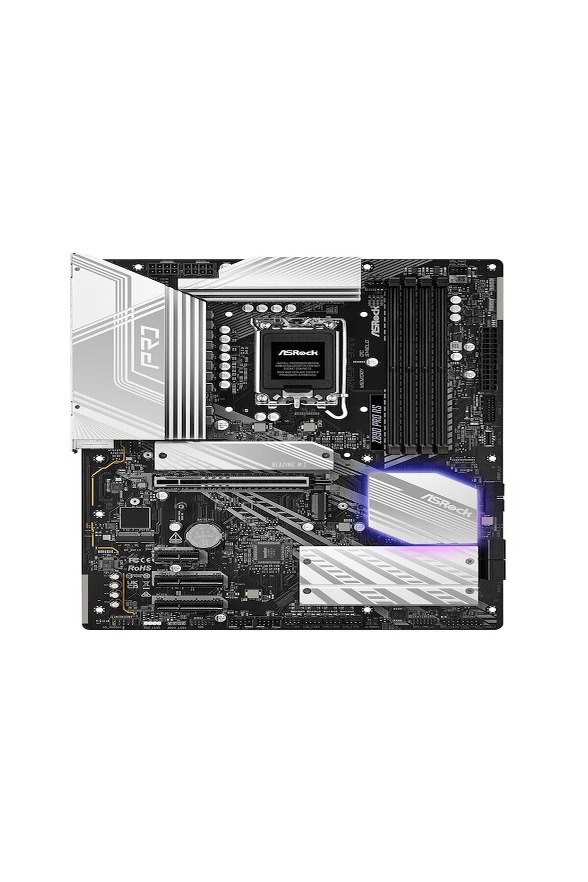 Resim ASROCK Z890 Pro RS LGA1851 DDR5 9066 MHz+(OC) ATX Gaming (Oyuncu) Anakart 