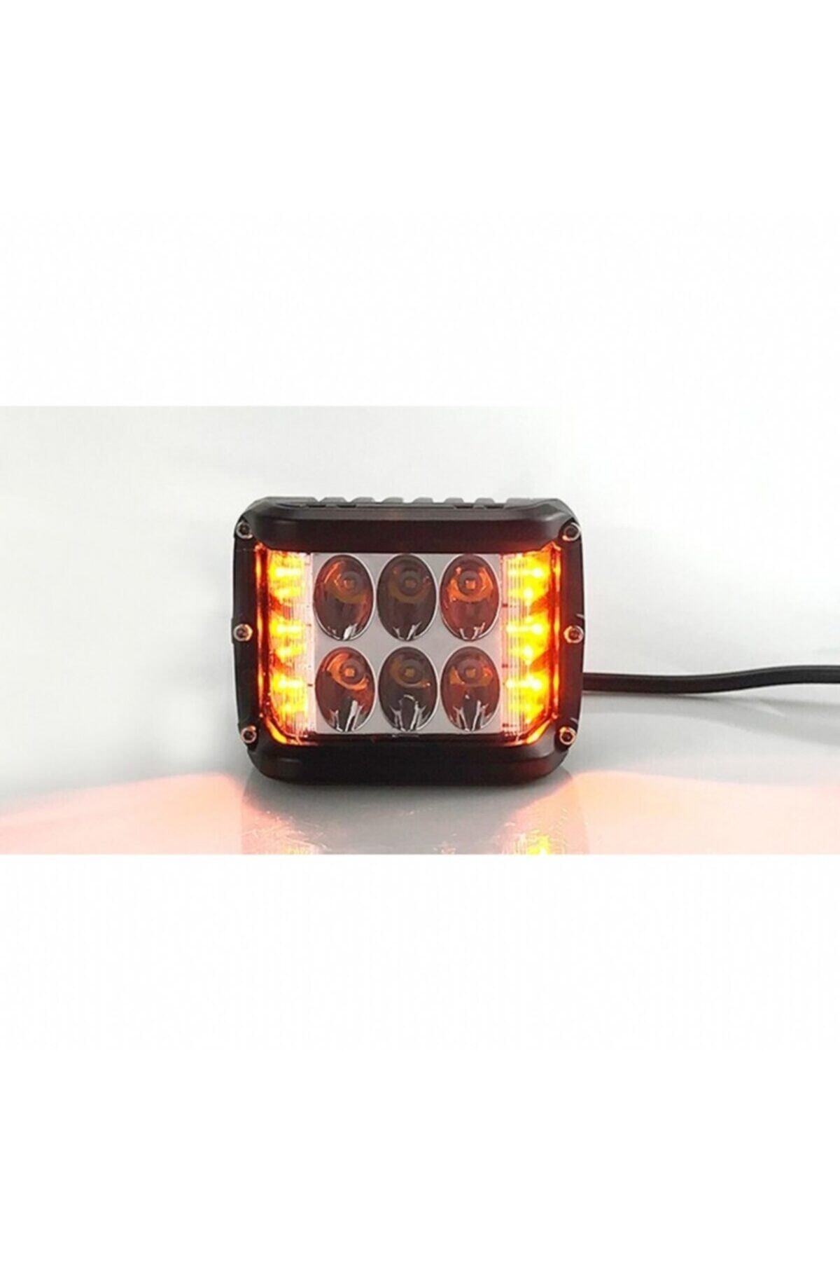 Carub 12 Ledli 36watt Çakarlı Projektör Lamba