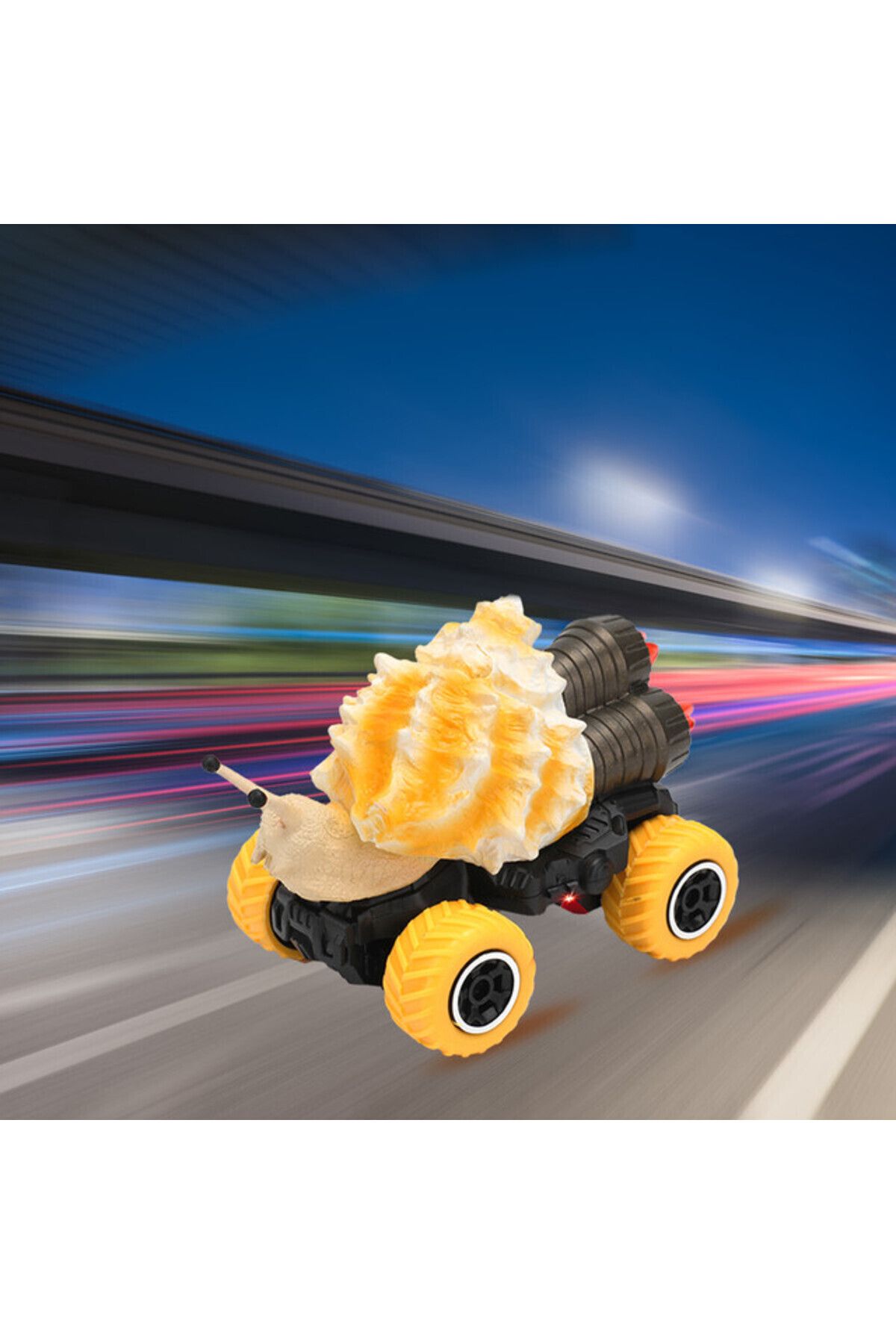 Little Story-Kids Toy 4 Channel Snail Car wt Remote Control-Yellow 2