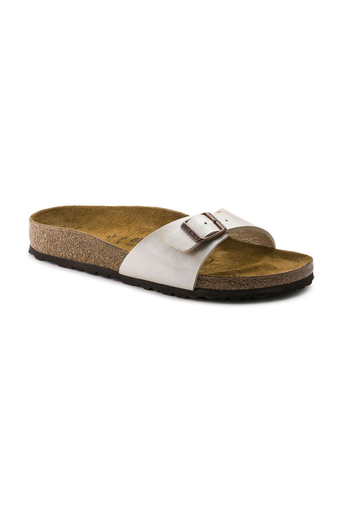 Birkenstock Madrid Bf - Eleganckie Perłowo-białe Buty Unisex - 41