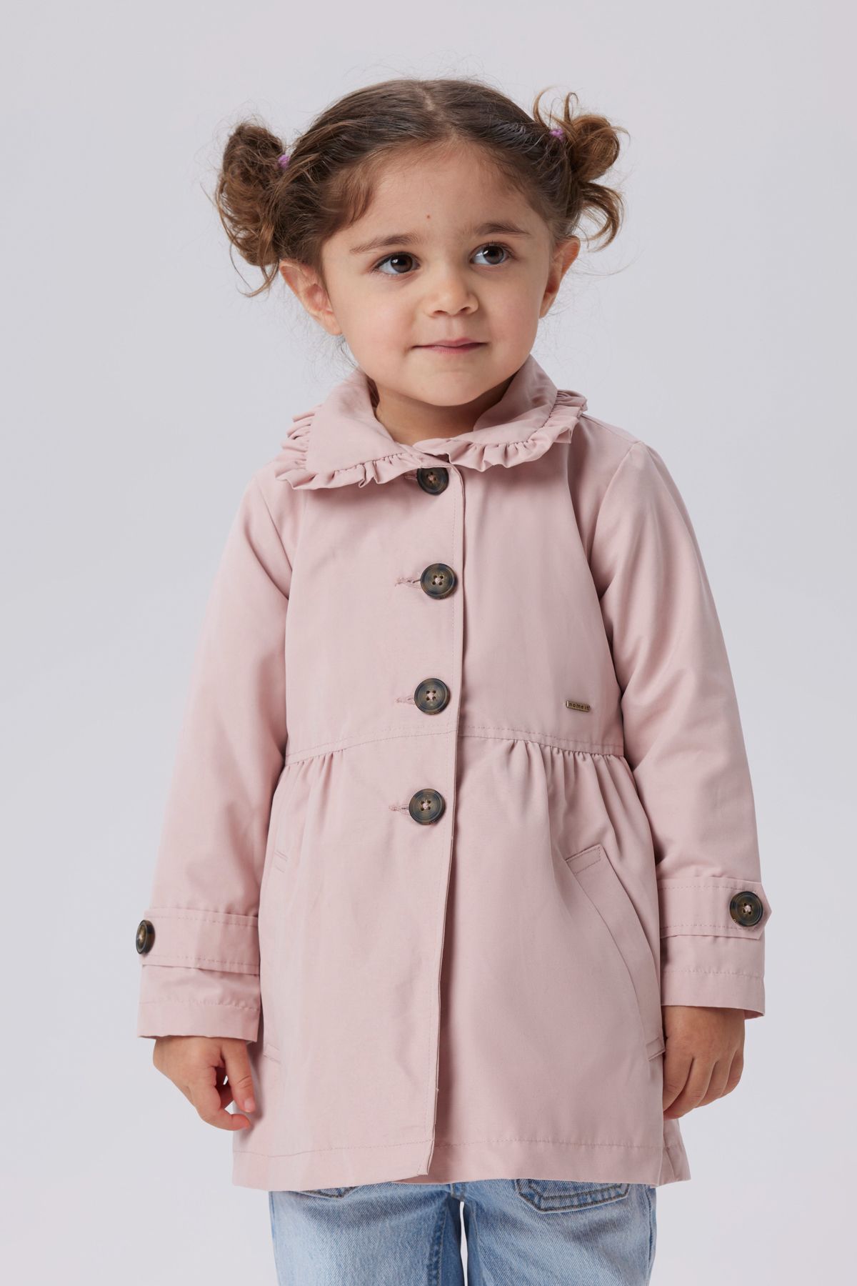 Name it-Pink Trench Coat For kids 1