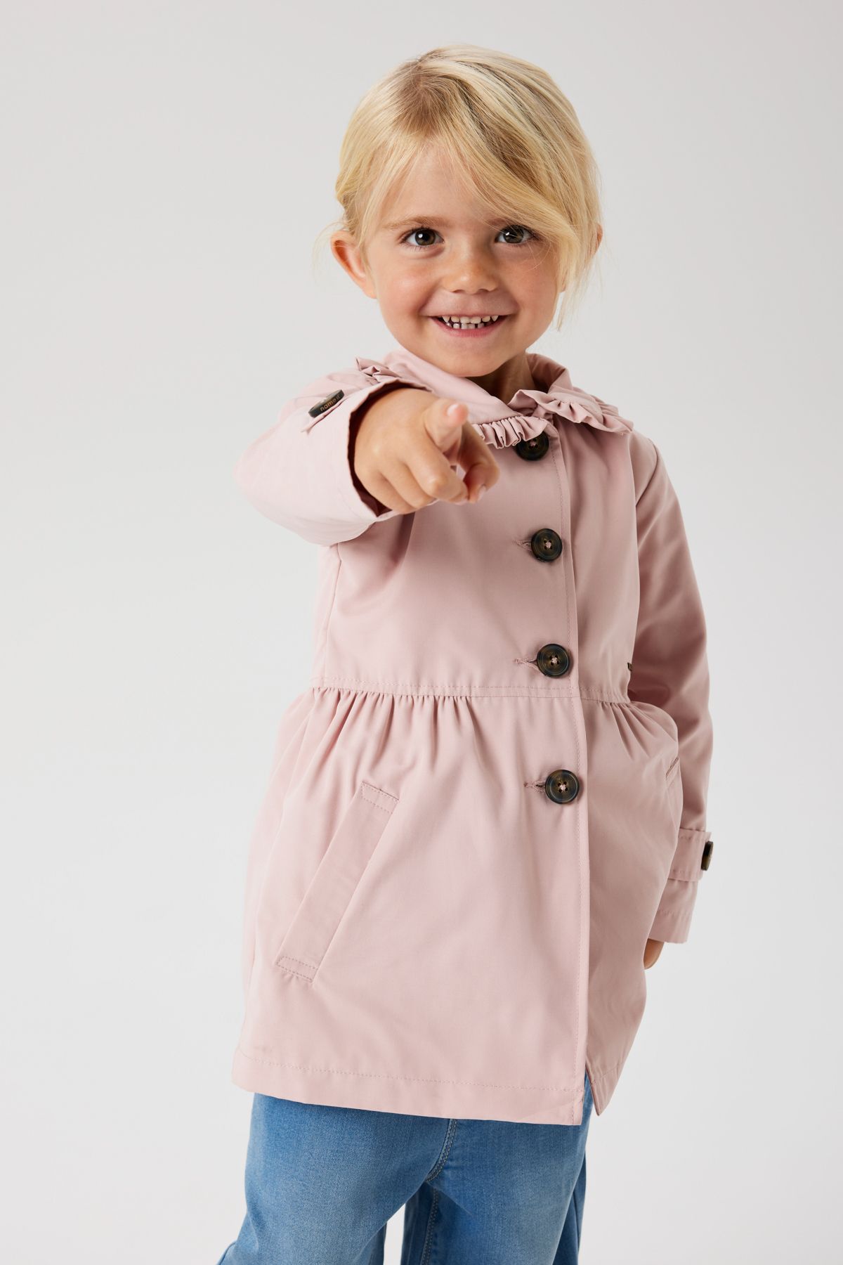 Name it-Pink Trench Coat For kids 6