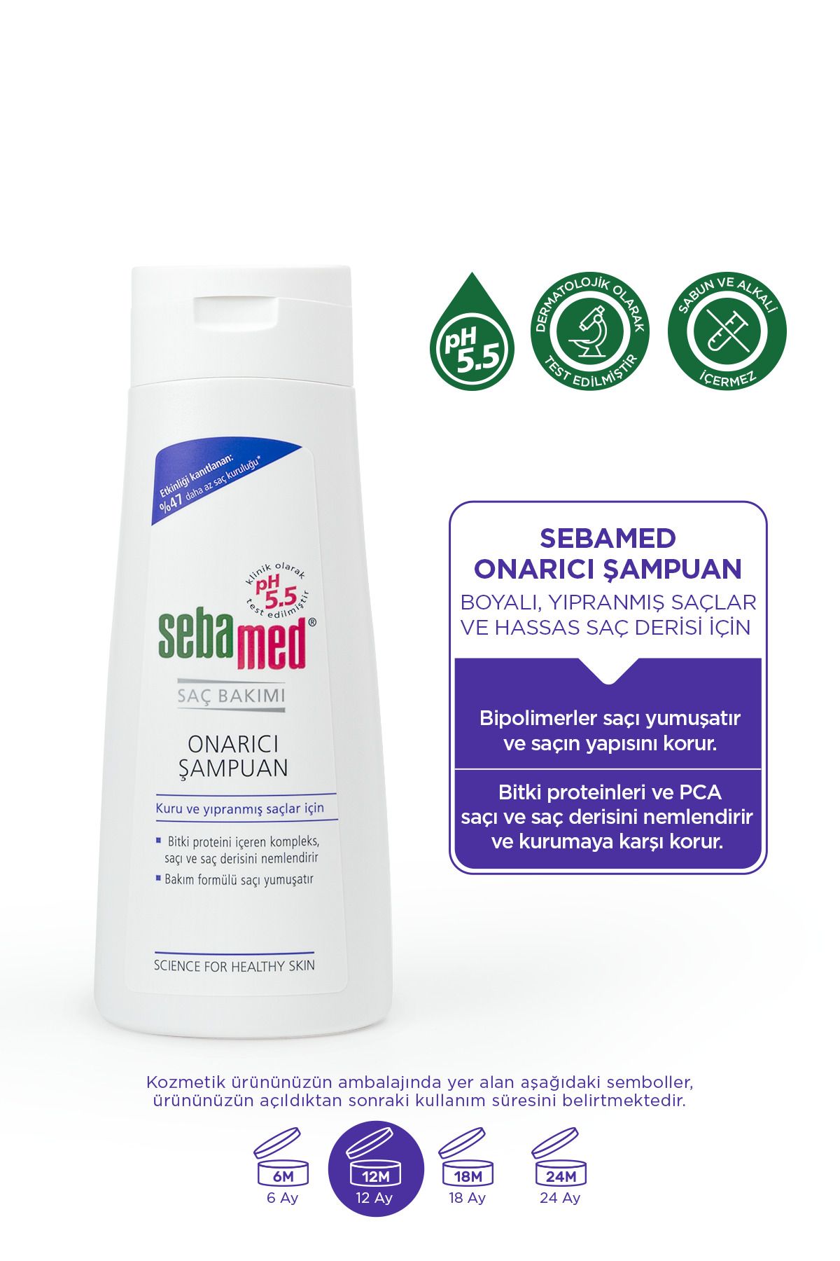 Sebamed-Shampoo Repair - 400 ml and 200 ml Repair Product 2