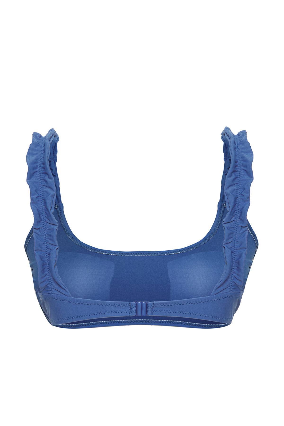 Trendyol Collection-Blaues U-Ausschnitt-Bikinioberteil mit Volants TBESS25BU00027 7