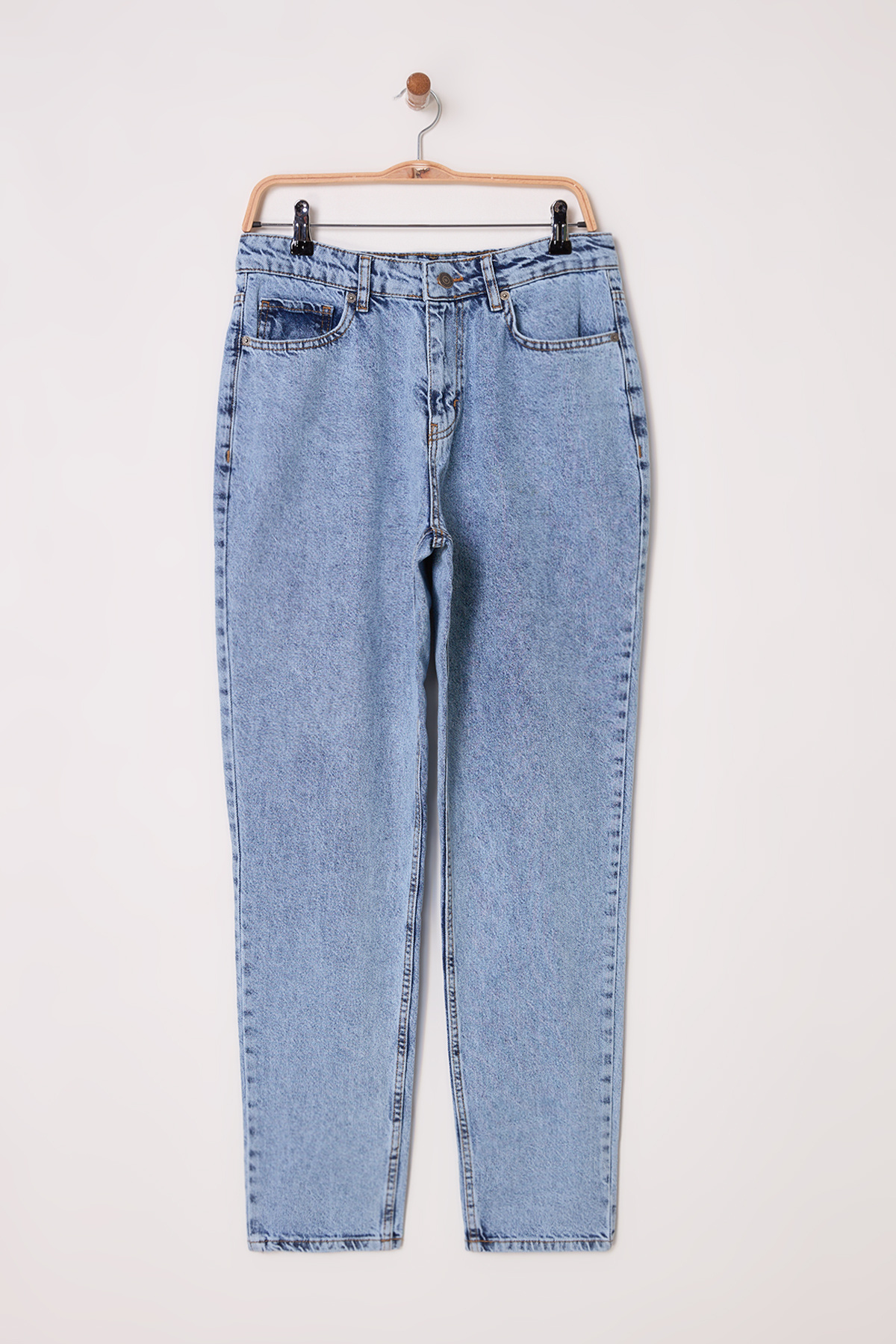 Trendyol Collection-Blaue Jeans-Jeans mit ätherischer Passform TMNAW23JE00104 5