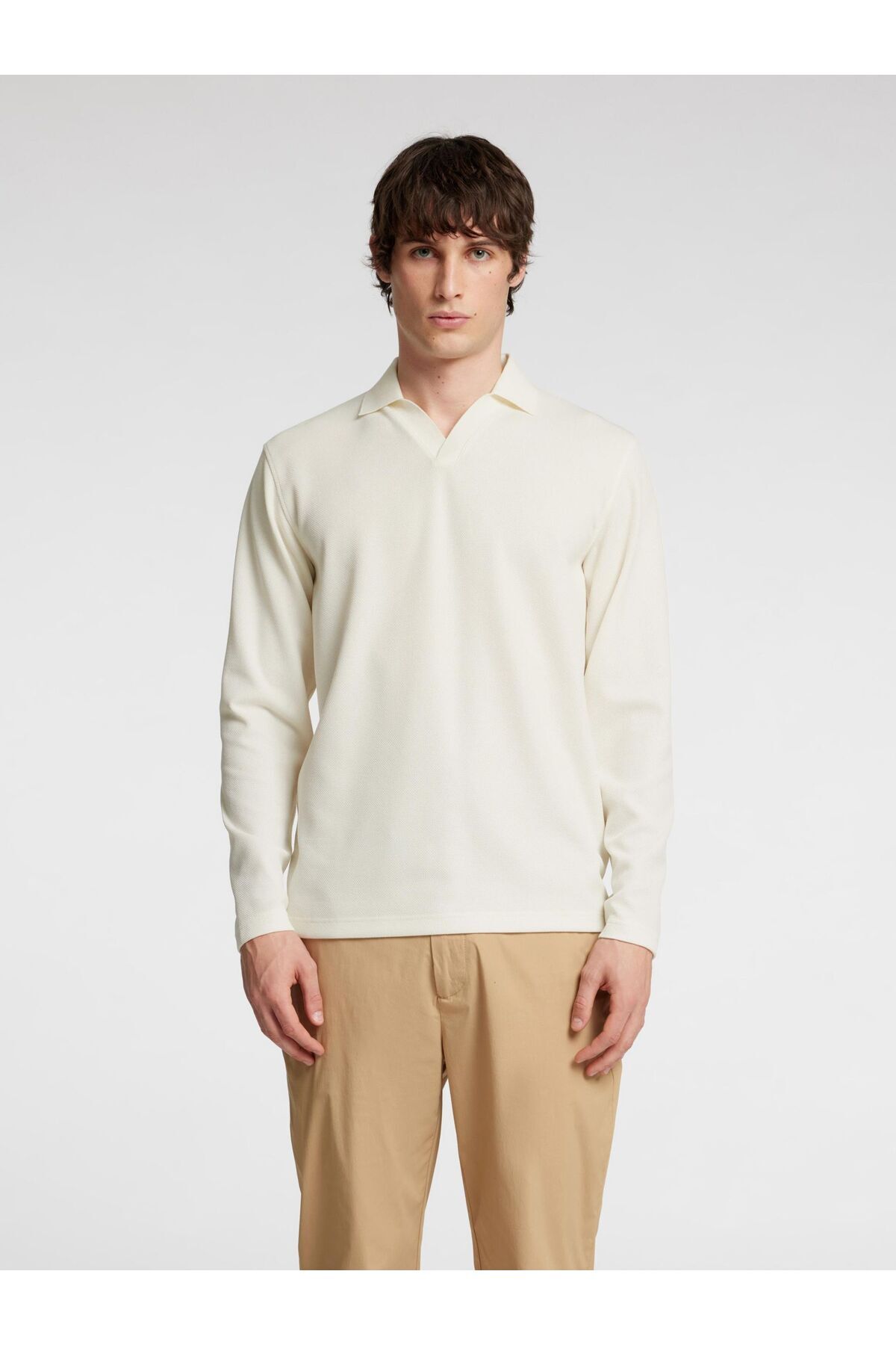 Selected Homme-Langarm-Poloshirt Strick 1