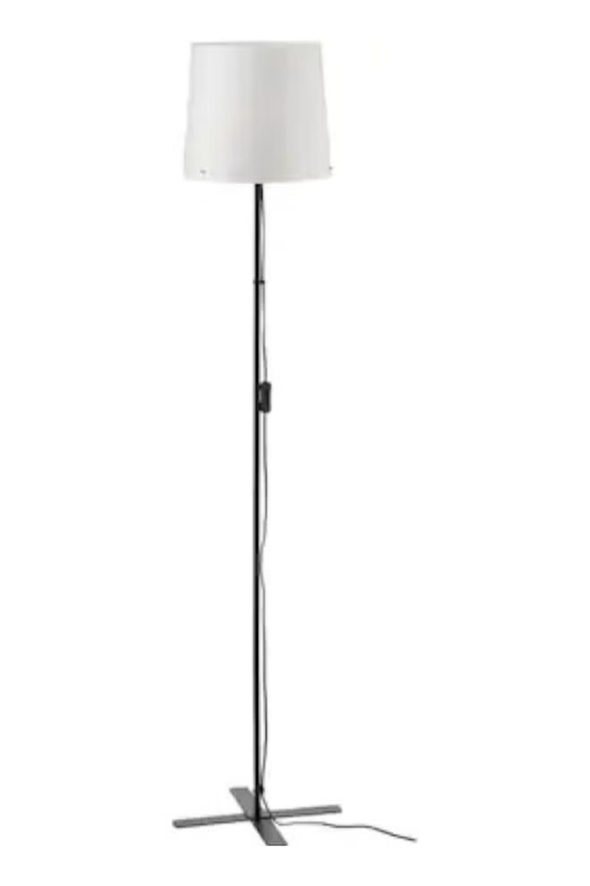 مصباح أرضي أنيق وعصري بإضاءة دافئة باللون الأبيض 150 سم