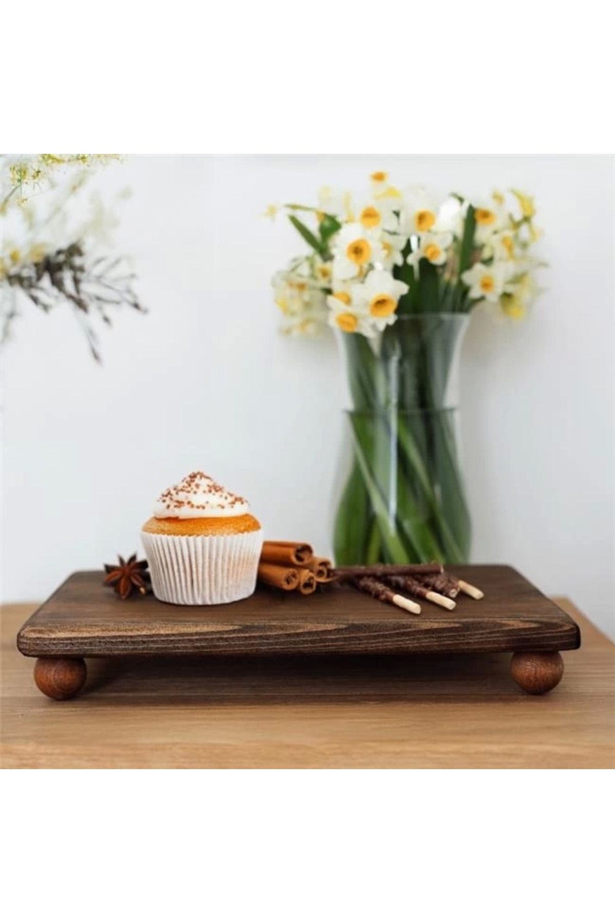 Akayev-Wooden 30X15 cm Standing Presentation Plate 3