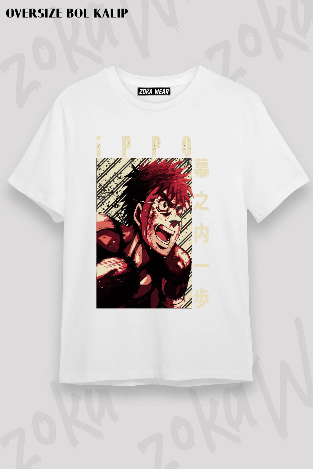ZOKAWEAR-Ippo Makunouchi Hajime No Ippo Printed Unisex Oversize Tshirt 1