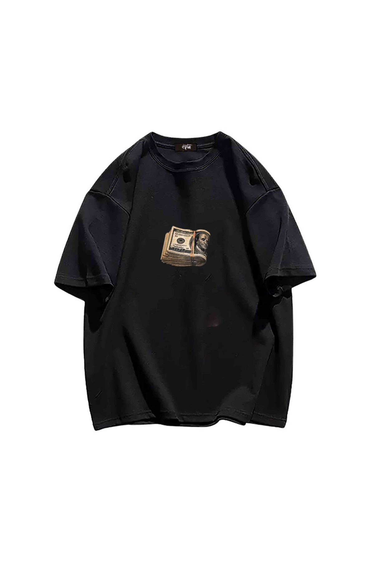 Joseさん専用 Jose Clothing Unisex Streetwear Serisi Siyah Baskılı Bisiklet Yaka