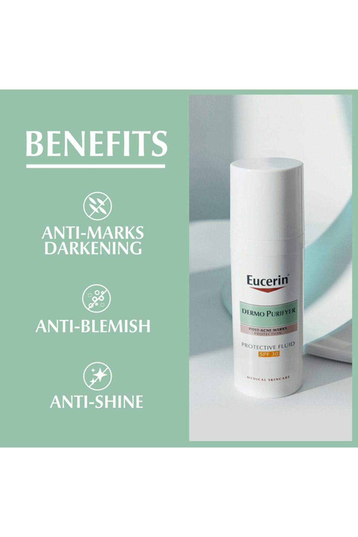 Eucerin-سائل مرطب مضاد للتصبغ مع واقي شمس +30 من يوسرين - 50مل 2