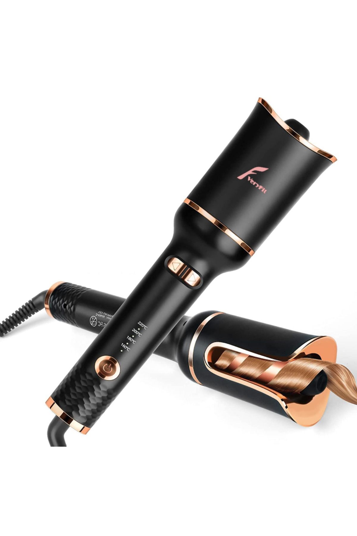 VERYFİT-220 Degree Fast Heating Automatic Rotatable Curling Iron 5