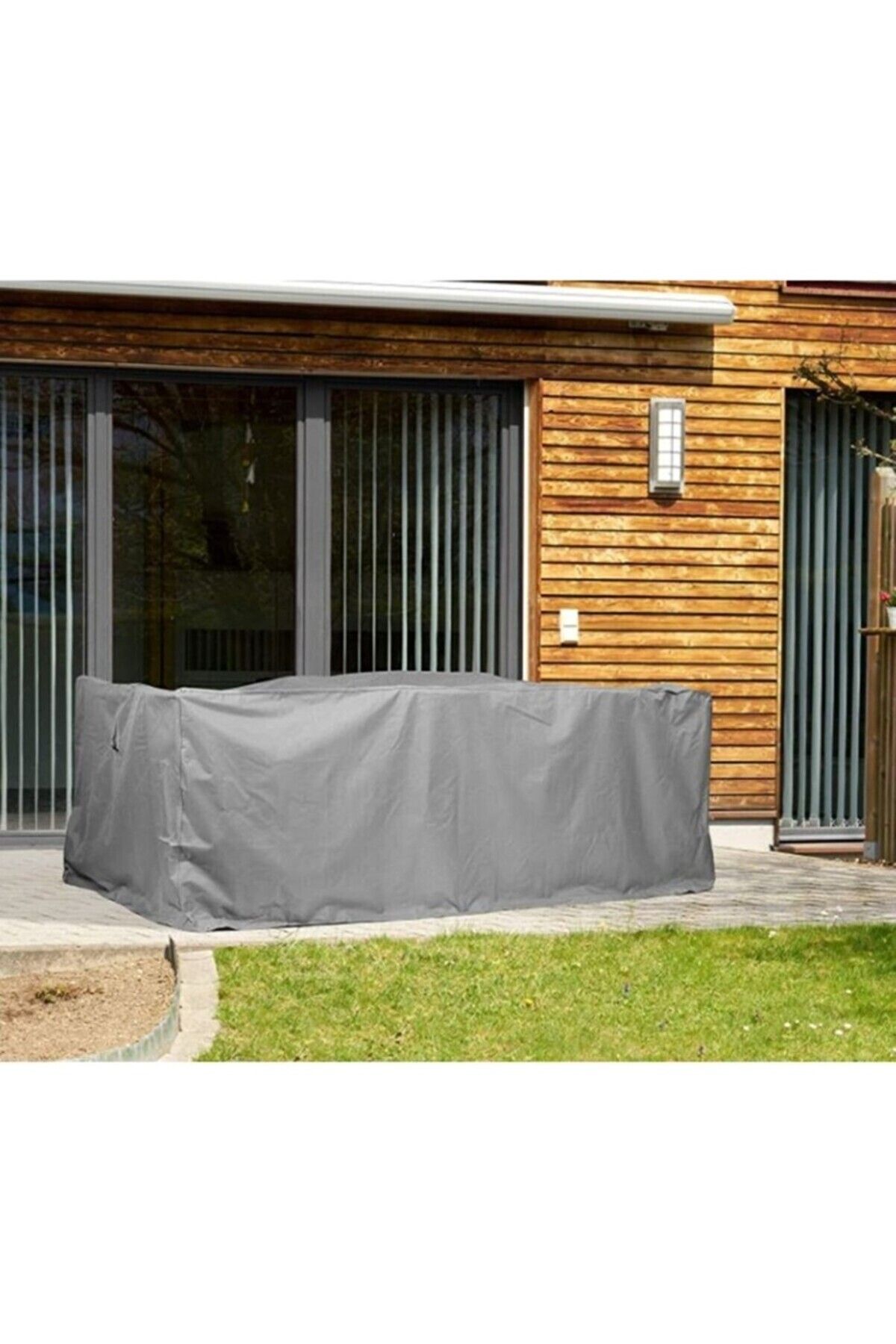 Autorez Bahçe Mobilya Koruma Örtüsü Branda GRİ 300x160x80 Cm Su Geçirmez-BRANDA