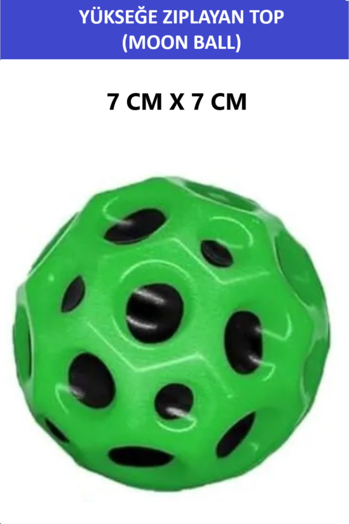 ZETCONCEPT MOON BALL (YÜKSEĞE ZIPLAYAN TOP) - 7 CM - SÜPER EĞLENCELİ UZAY TOPU - SPACE BALL - BOUNCY BALL