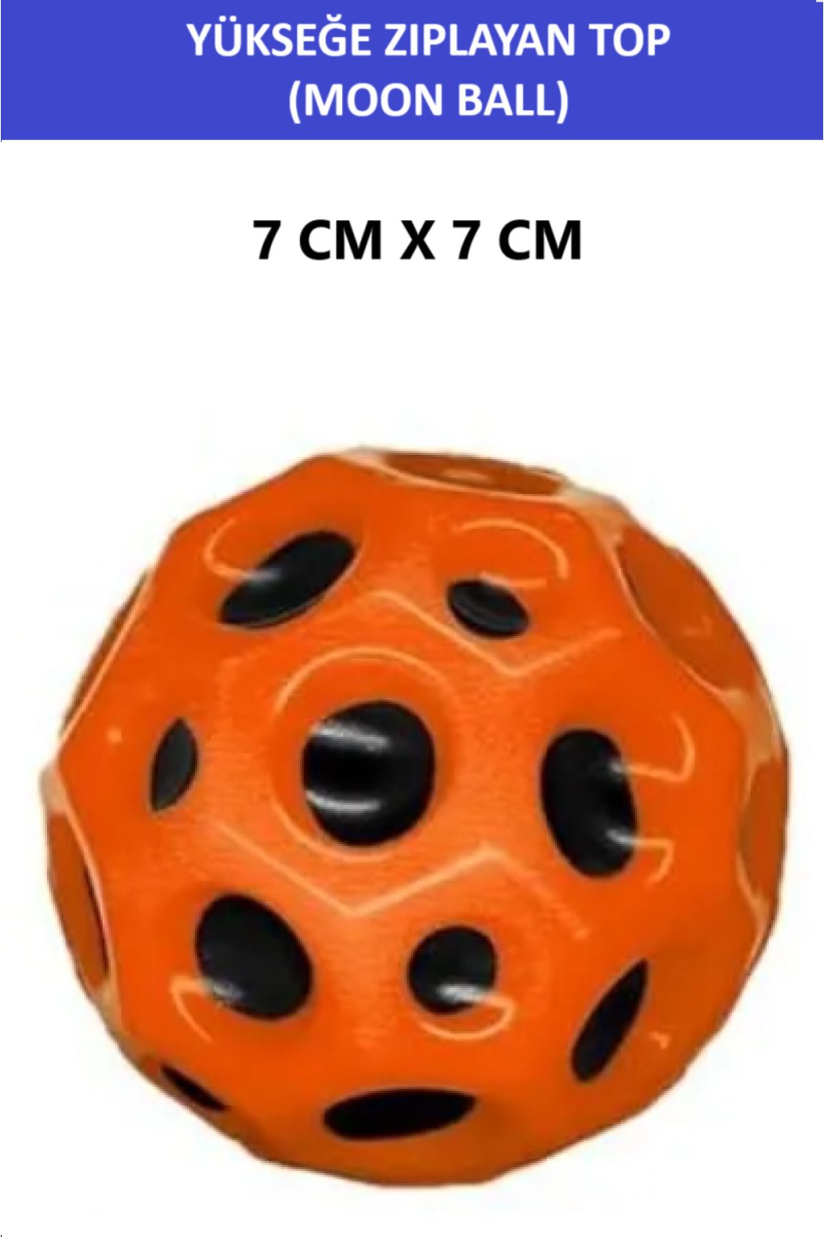 ZETCONCEPT MOON BALL (YÜKSEĞE ZIPLAYAN TOP) - 7 CM - SÜPER EĞLENCELİ UZAY TOPU - SPACE BALL - BOUNCY BALL