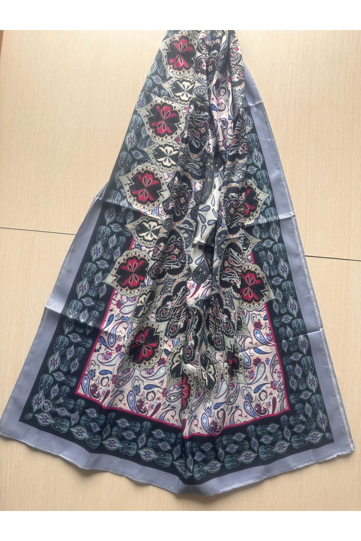 Modakaşmir-Silky Soft Ethnic Cotton Shawl with Border 6