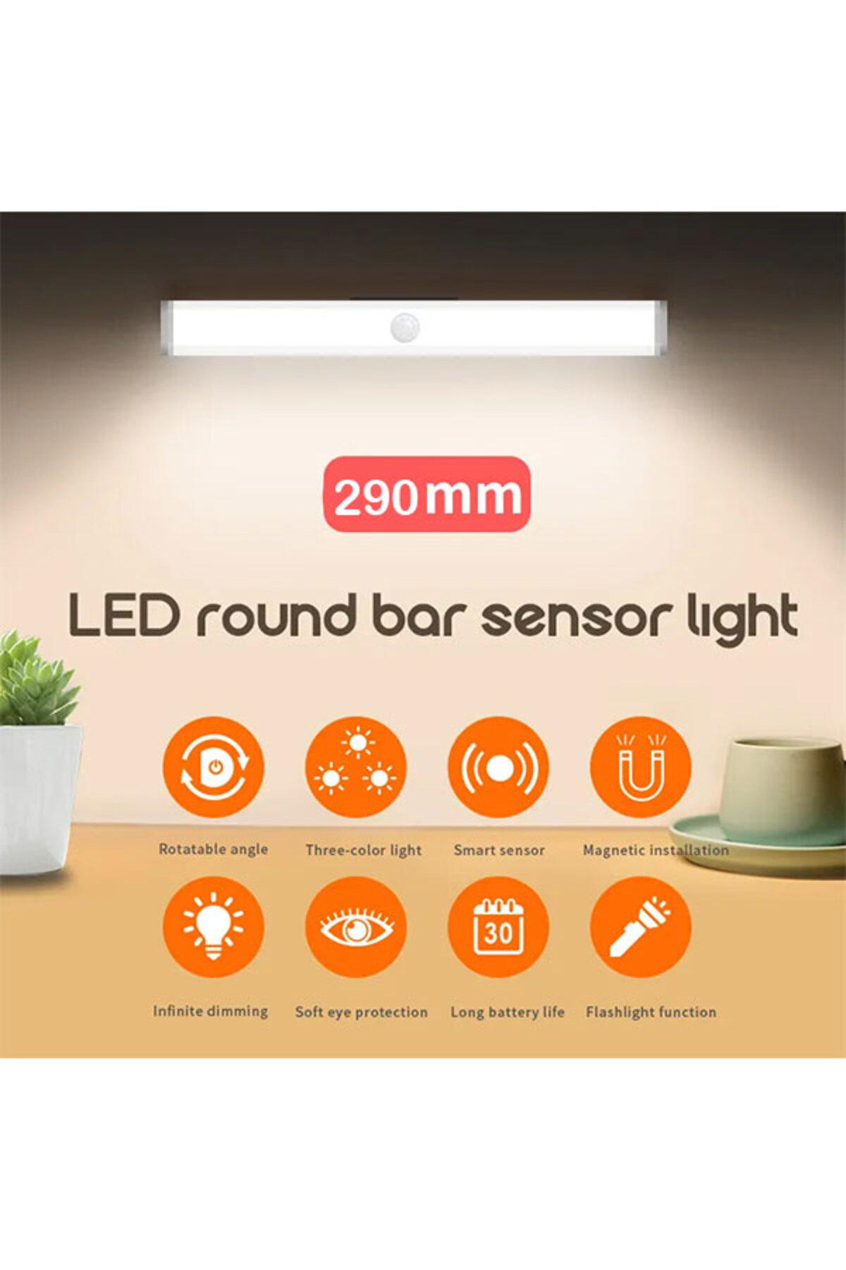 Smart-Smart LED Light with Sensor Length 29cm 8