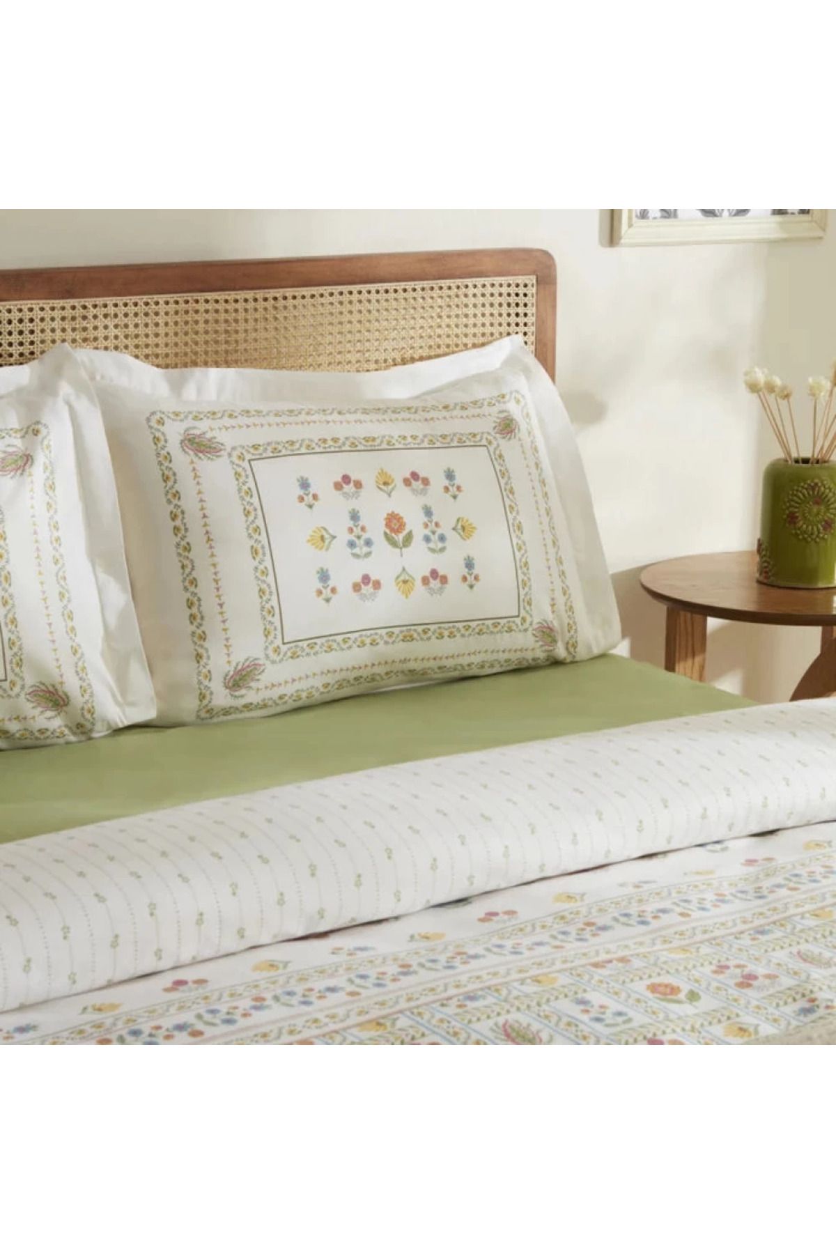 Karaca-Home Arty 100% Baumwolle Doppelbett Bettwäsche und Decken Set 3