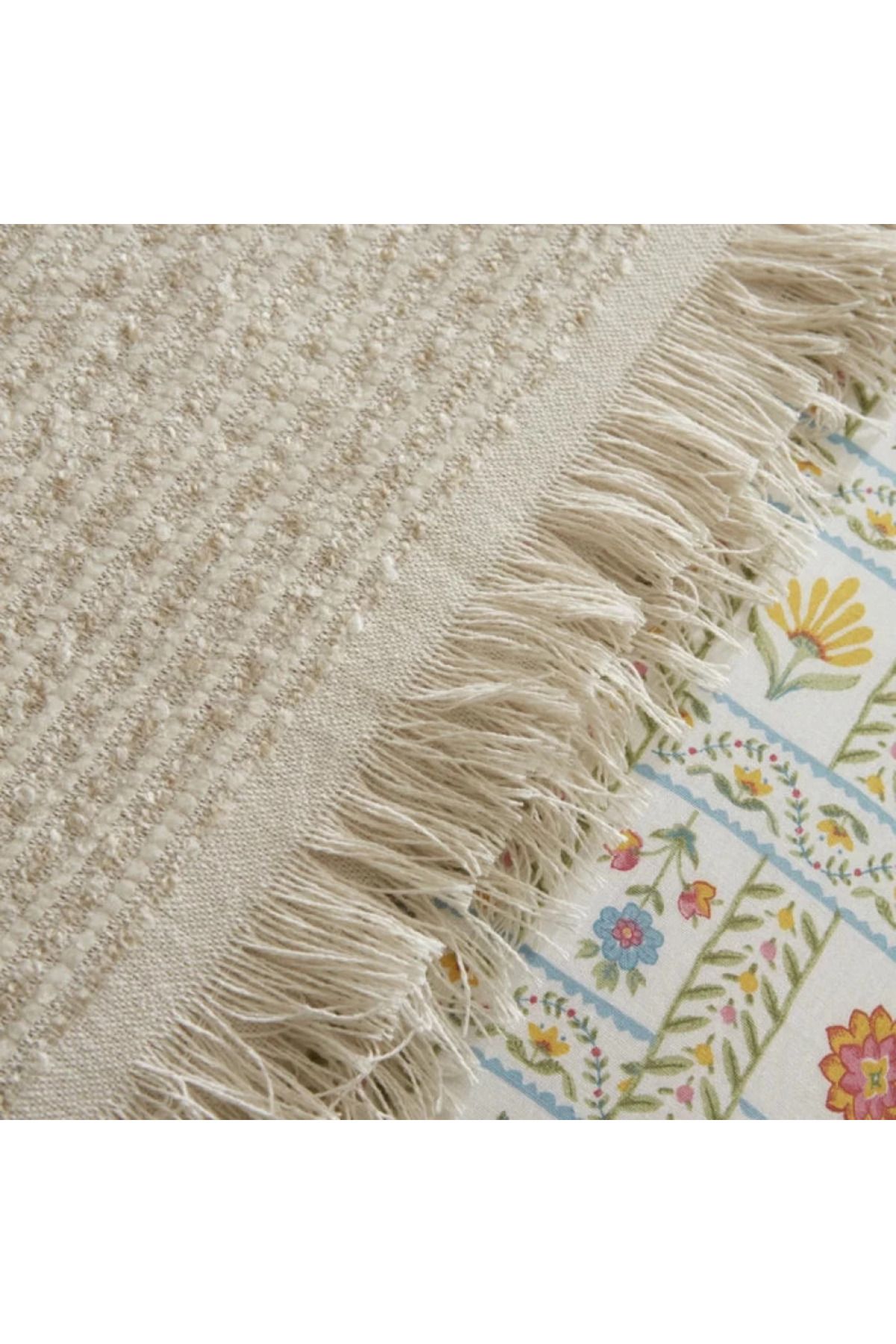 Karaca-Home Arty 100% Baumwolle Doppelbett Bettwäsche und Decken Set 7