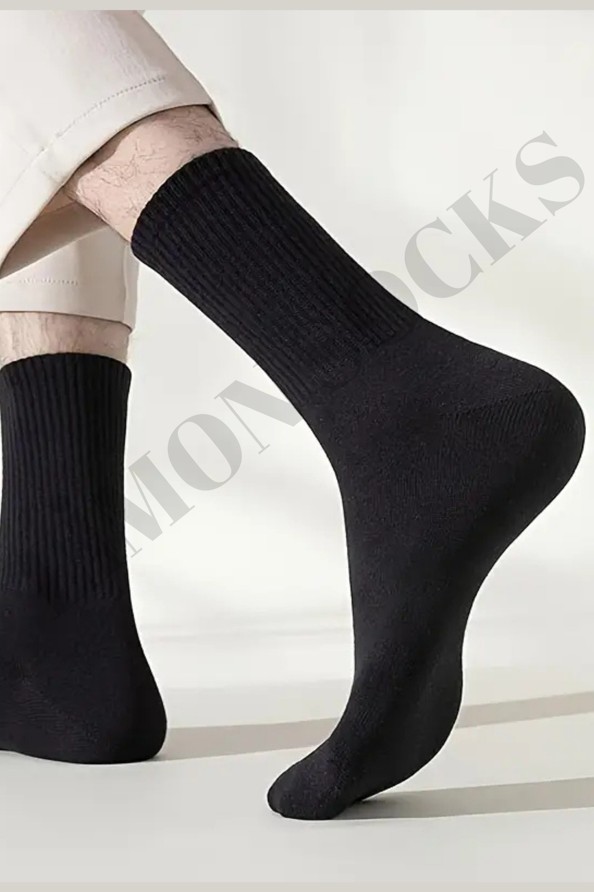 6 Çift Tenis Çorabı Fitilli Beyaz Unisex - Premium Kalite Soket Boy Pamuklu Çorap — görsel 3