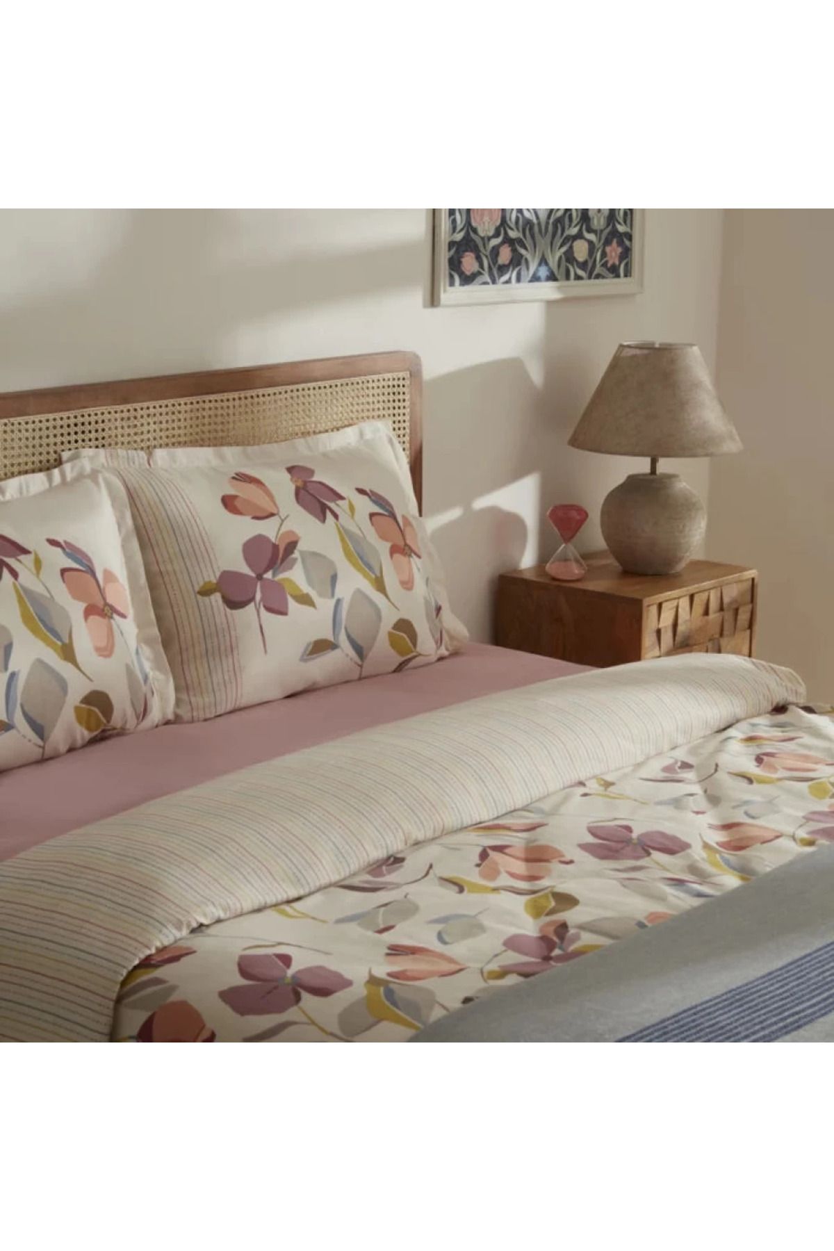 Karaca-Home Piko Doppelbett Bettwäsche und Decken Set 3