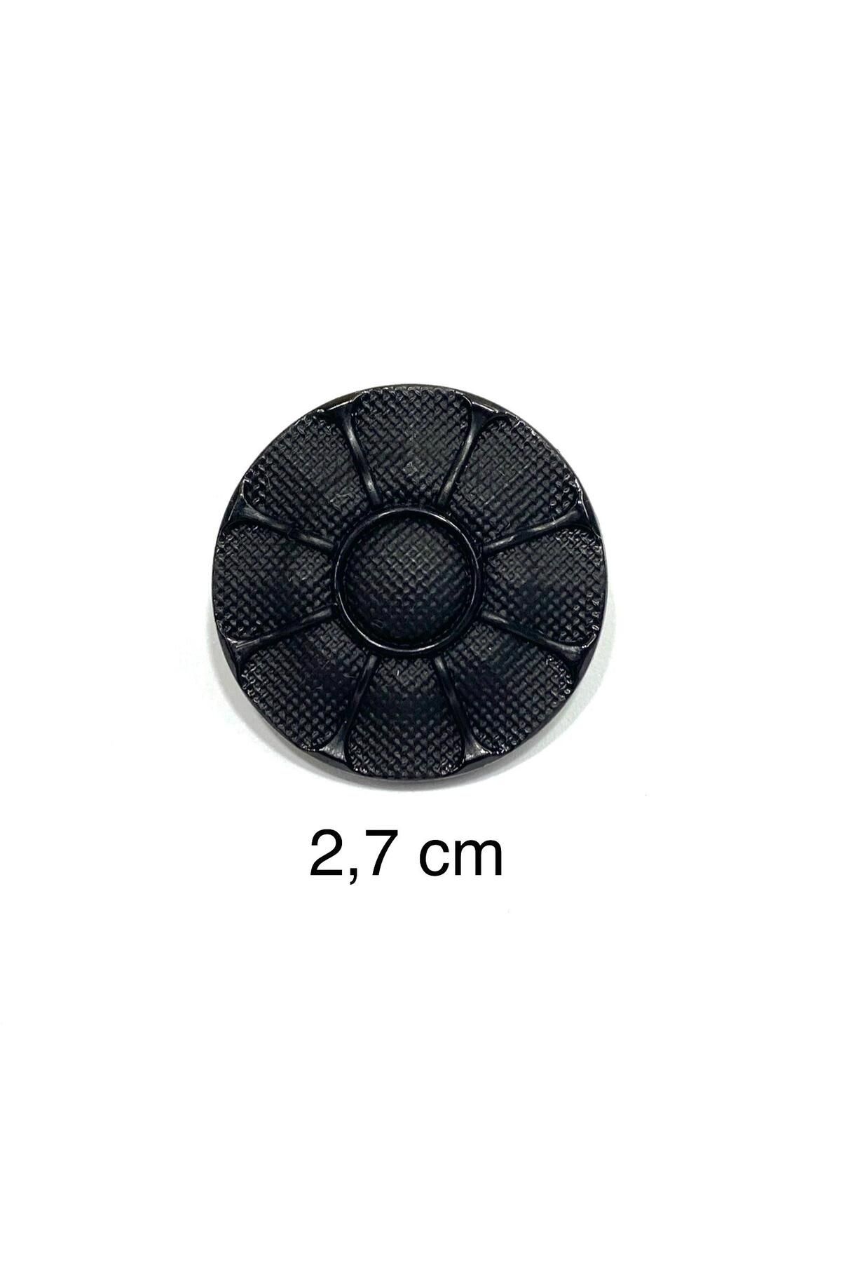 karantuhafiye-Coat Coat Button / Black 2.7 cm / Code:2615 4