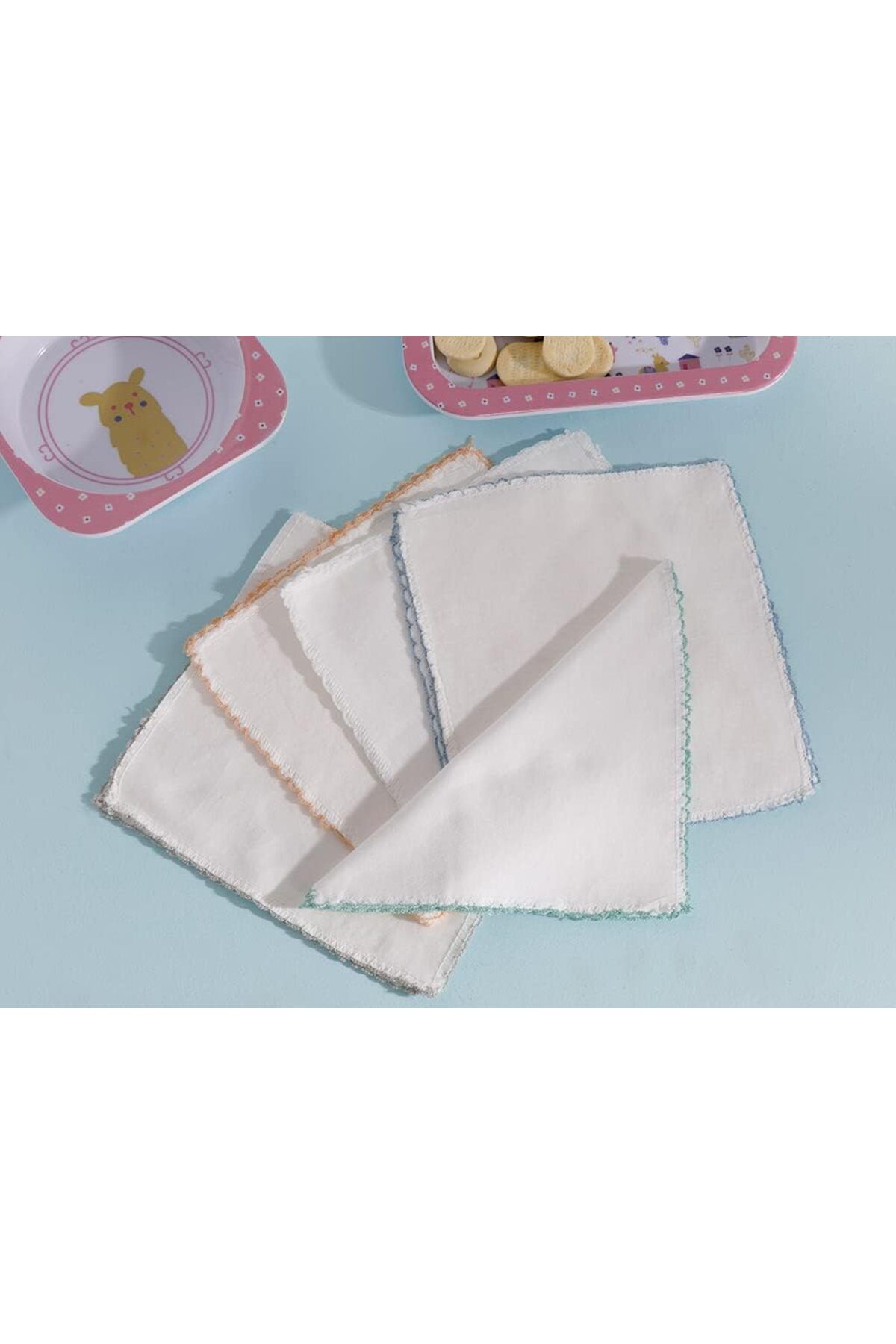 STOREMAX kerem Home, Cotton Pamuk 10 Lu Bebe Ağız Silme Bezi 20x20 cm Krem SHOP 1109945