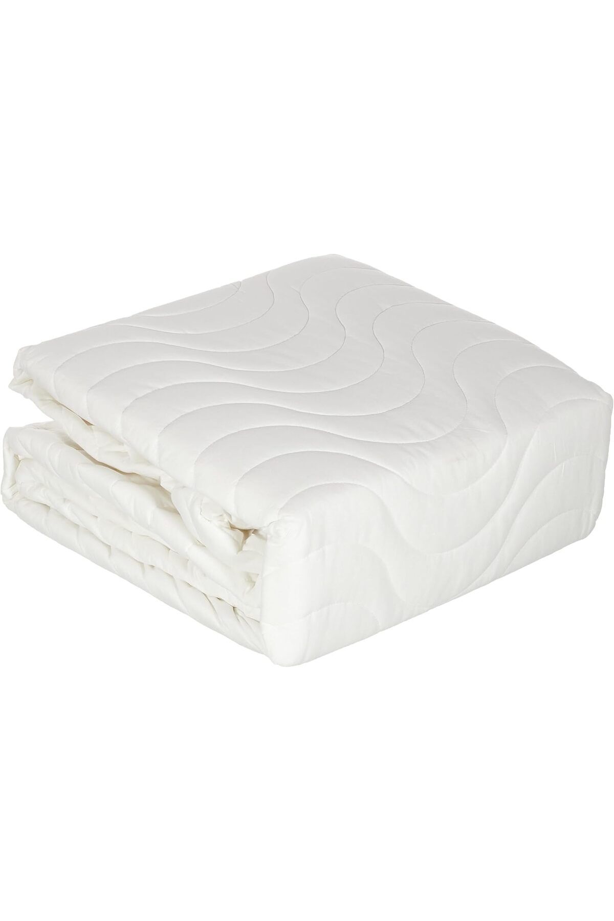 STOREMAX Kapitoneli Düz 150 g/m2 Vatka Elyaf Alez, Beyaz, Çift Kişilik (Lastikli: 160x200 cm)