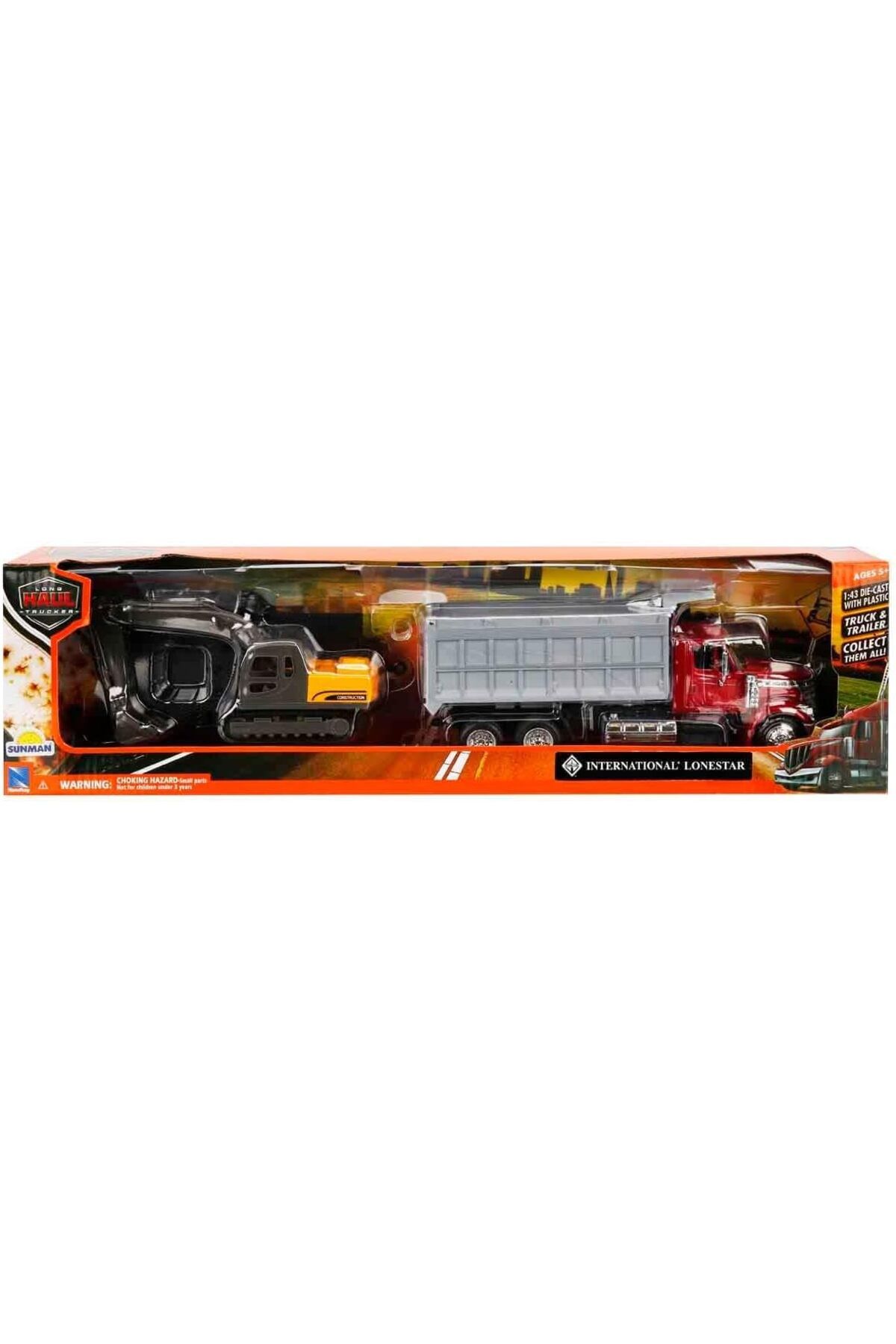 STOREMAX nslmshop Ray L.Haul Us Int.Lonestar Damperli Kamyon/Ekskavatör/Taşıyıcı Tır Model Araba Life S