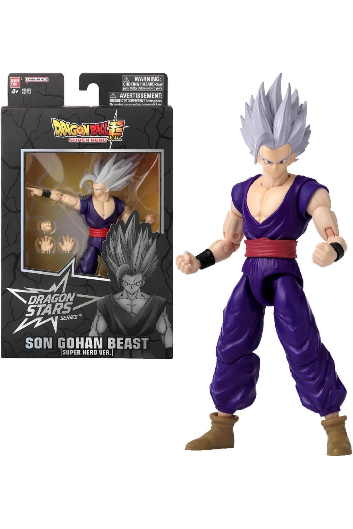STOREMAX htpshopmx 16 cm Dragon Ball Son Gohan Beast Poz Verilebilir Figür, Dragon Stars Serisi str http 1092
