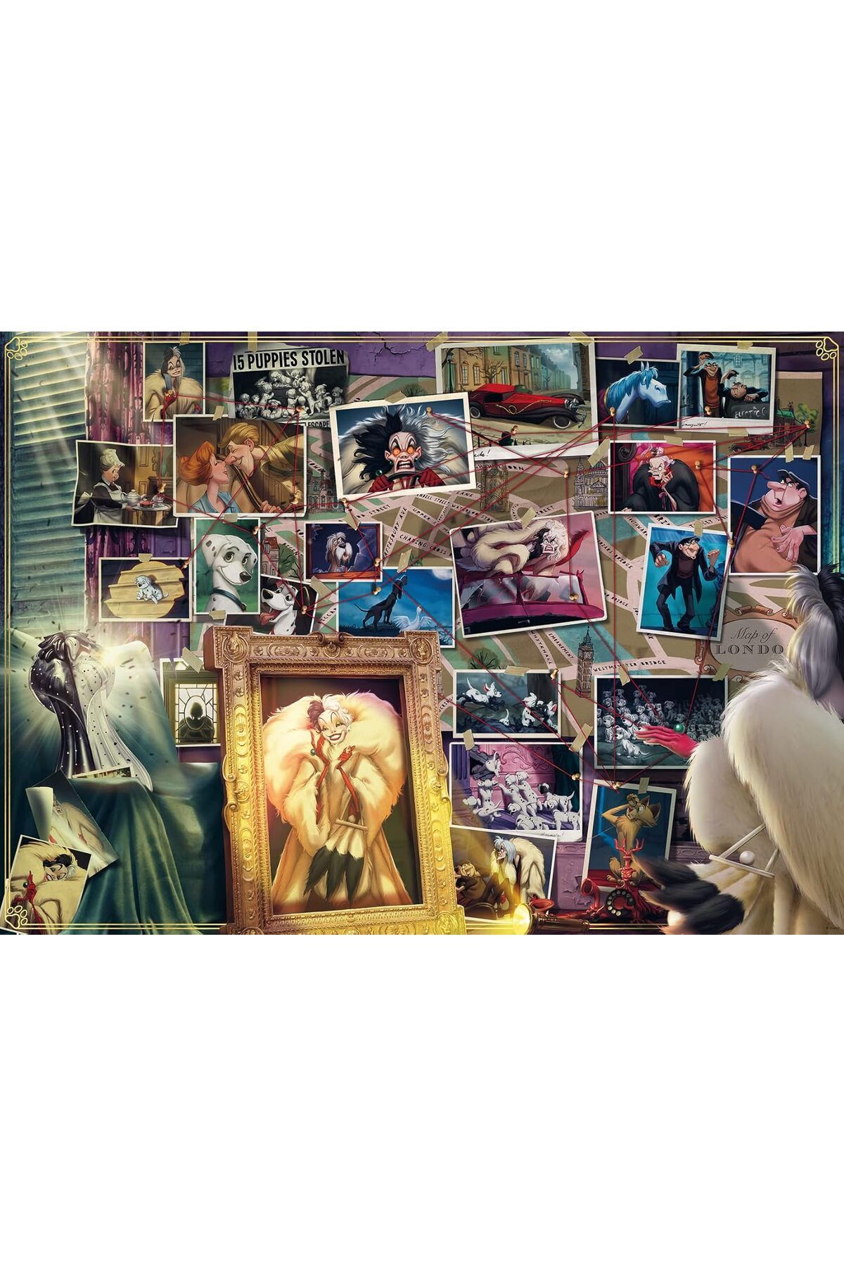 MCreative 1000 Parçalı Puzzle Villains: Cruella De Vil, Renkli