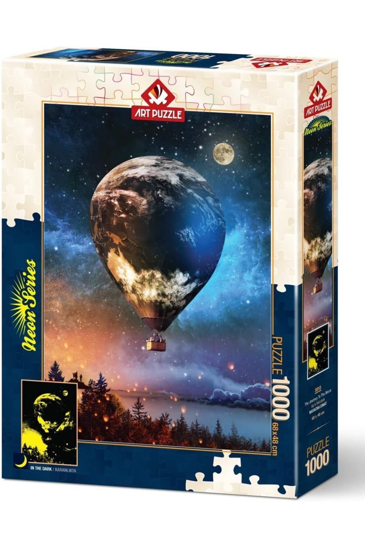 STOREMAX shopmst Puzzle Ay'a Yolculuk 1000 Parça Neon Puzzle Life Buystore 1006387