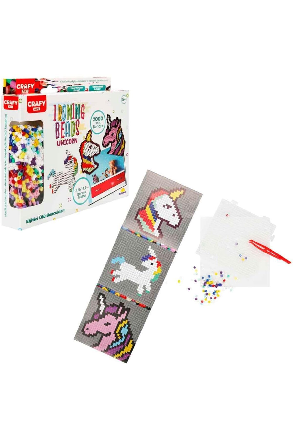 STOREMAX dlshop Hobi Boncuk Aktivite Set Unicorn Eğitici Oyuncak star 990396