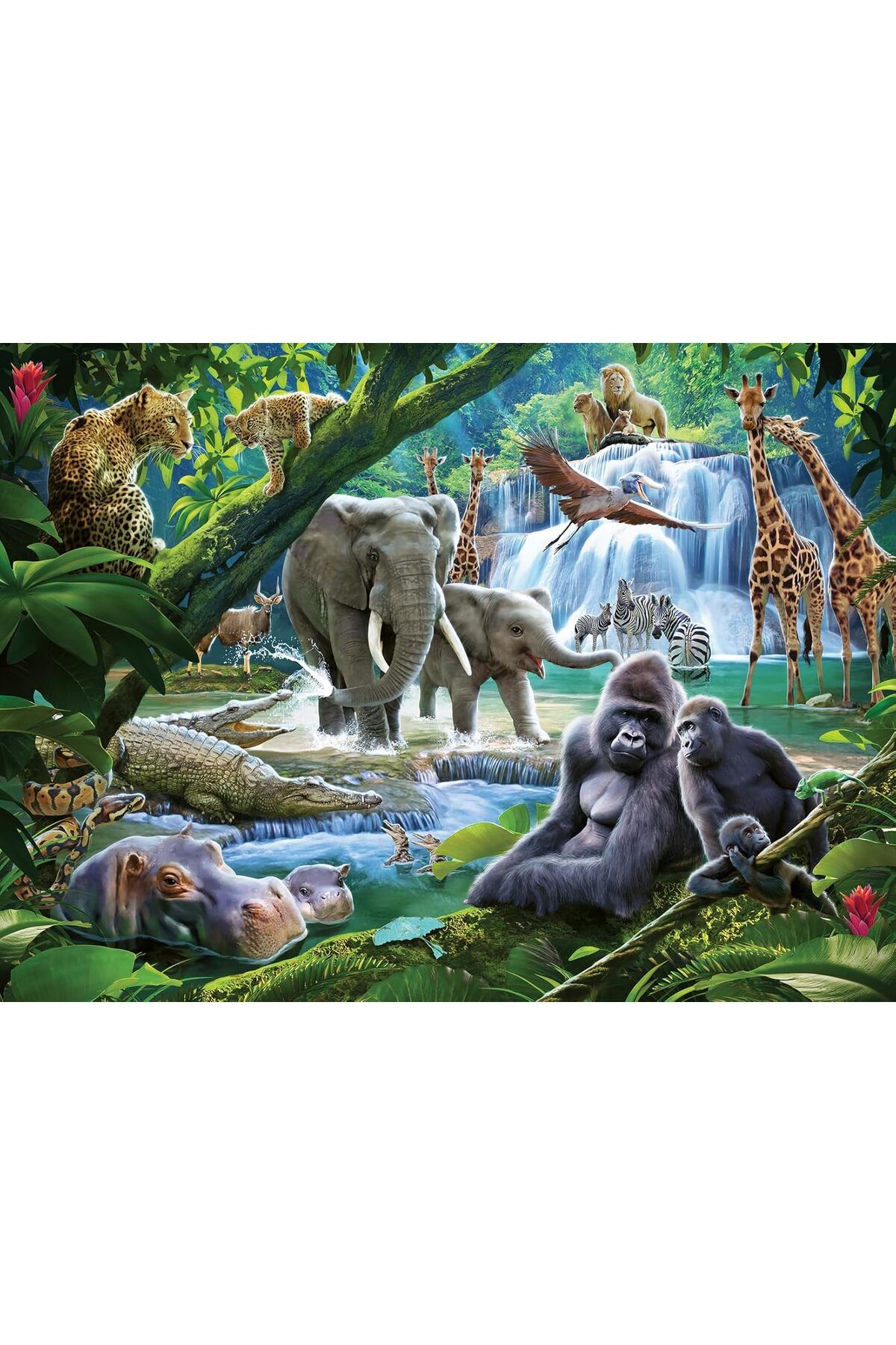 STOREMAX MU-ARTSHOP 129706 100p Puzzle Vahşi Hayvanlar, Çok Renkli tnca 871301