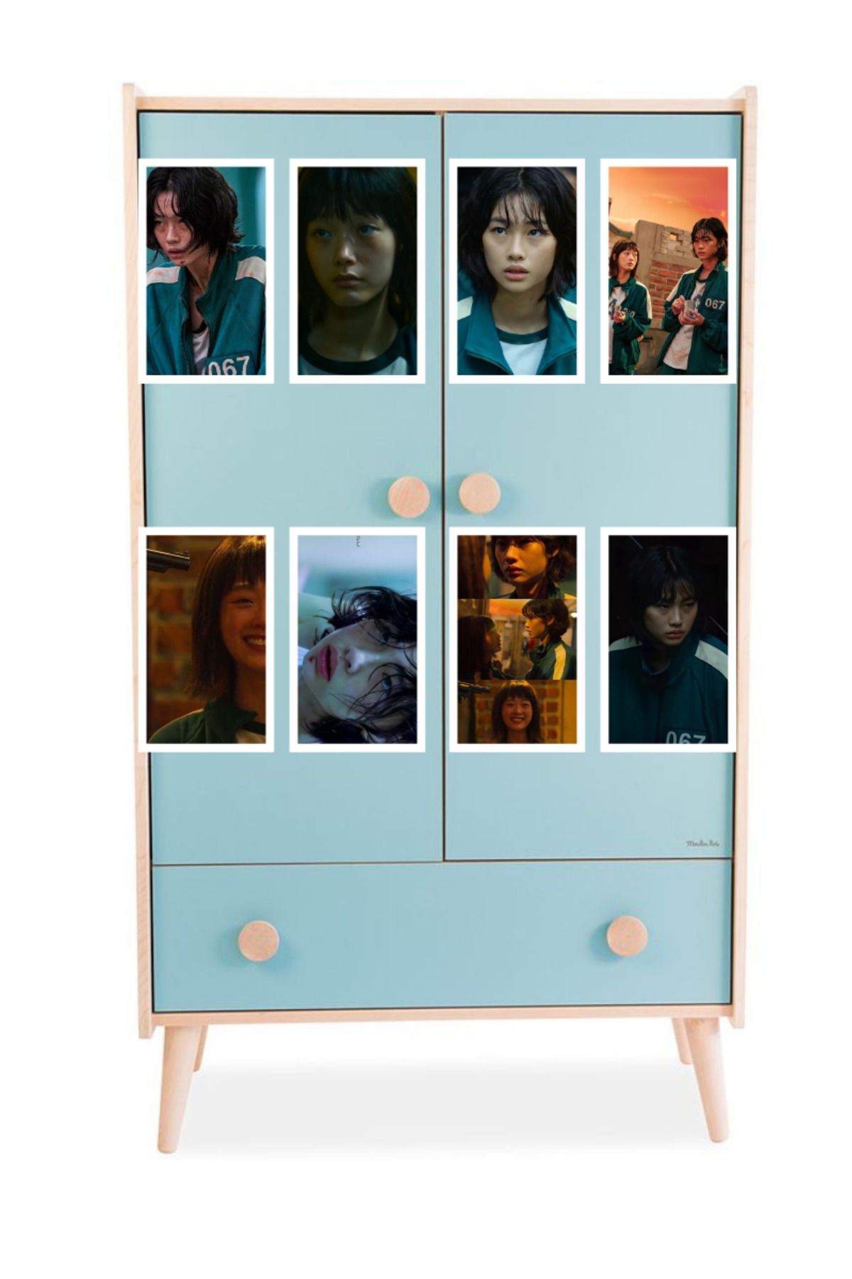 Kopisan-Squid Game S1 Player 067 - Kang Sae-Byeok and Ji-Yeong Player 240 8Pcs Mixed Sticker Set 4