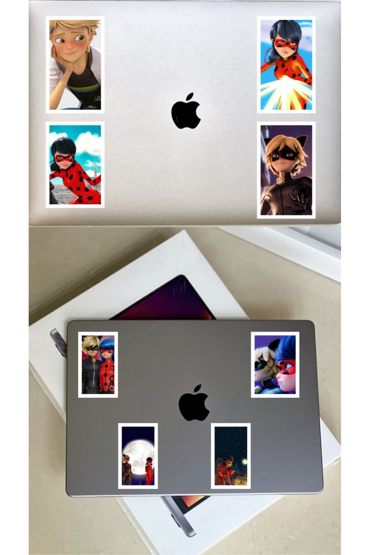 Kopisan-Adrien Agrest Set of 8 Assorted Ladybug Stickers - Black Cat and Miraculous Ladybug 3