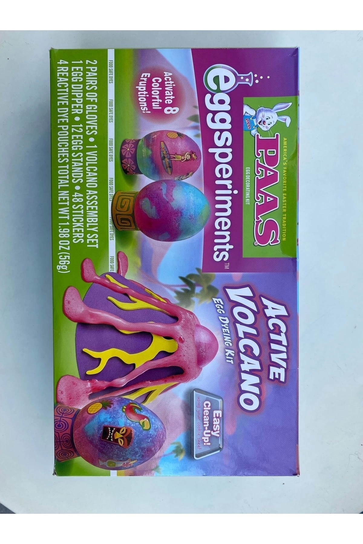 Paasche-Paas Easter Eggsperiments Active Volcano Egg Dyeing Kit Egg Dye Set 1