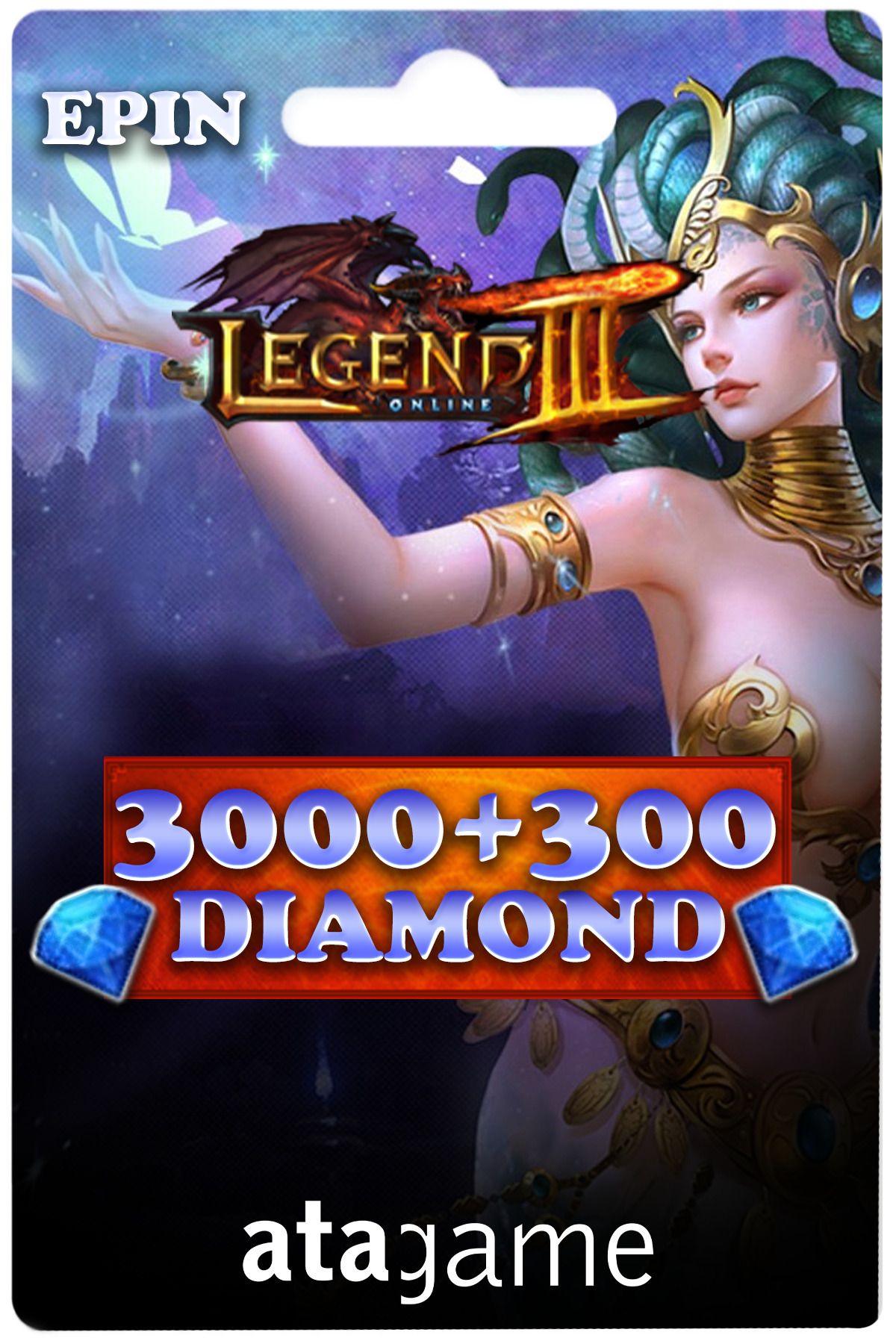 AtaGame Legend Online 3000 + 300 Elmas G-Pay E-pin