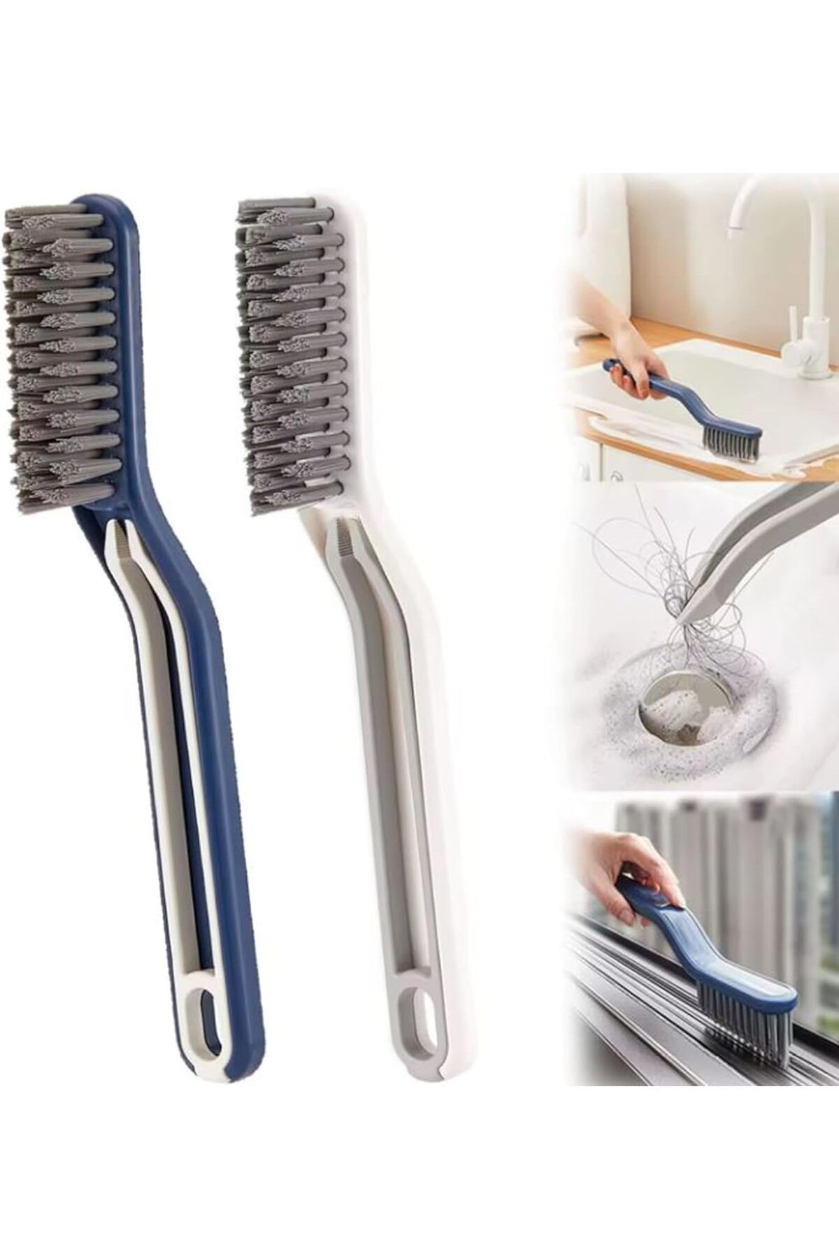 STOREMAX lbstorex Banyo ve Mutfak İçin Yüksek Performanslı Cımbızlı Temizlik Fırçası - Kolay Kullan