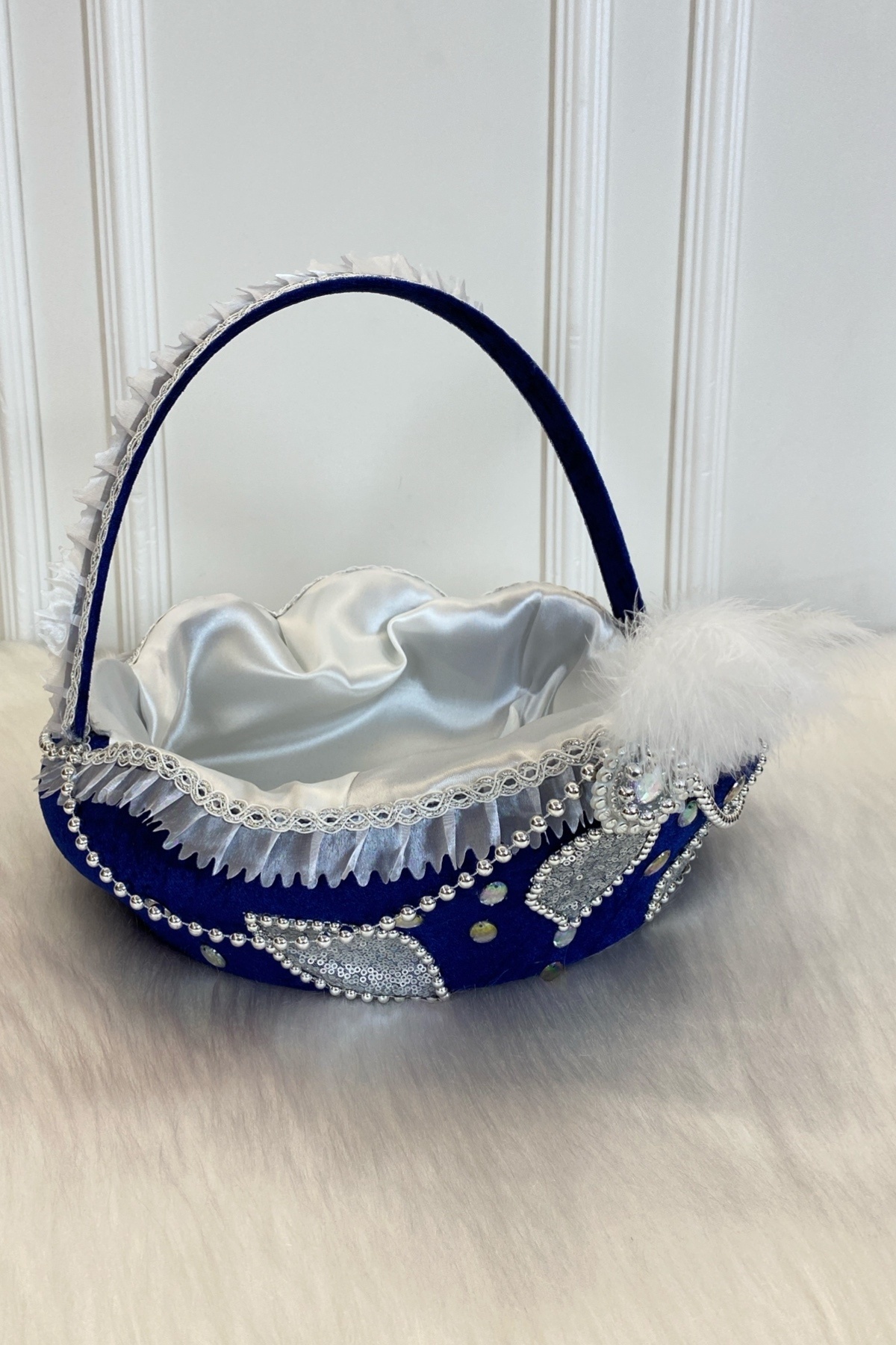 ZEYMERADE Lacivert Sünnet Sepeti Ve Sünnet Tepsisi Takımı, Bebek Çocuk Mevlüt Düğünü Kınası Malzemeleri fotoğrafı 7 (önizleme)