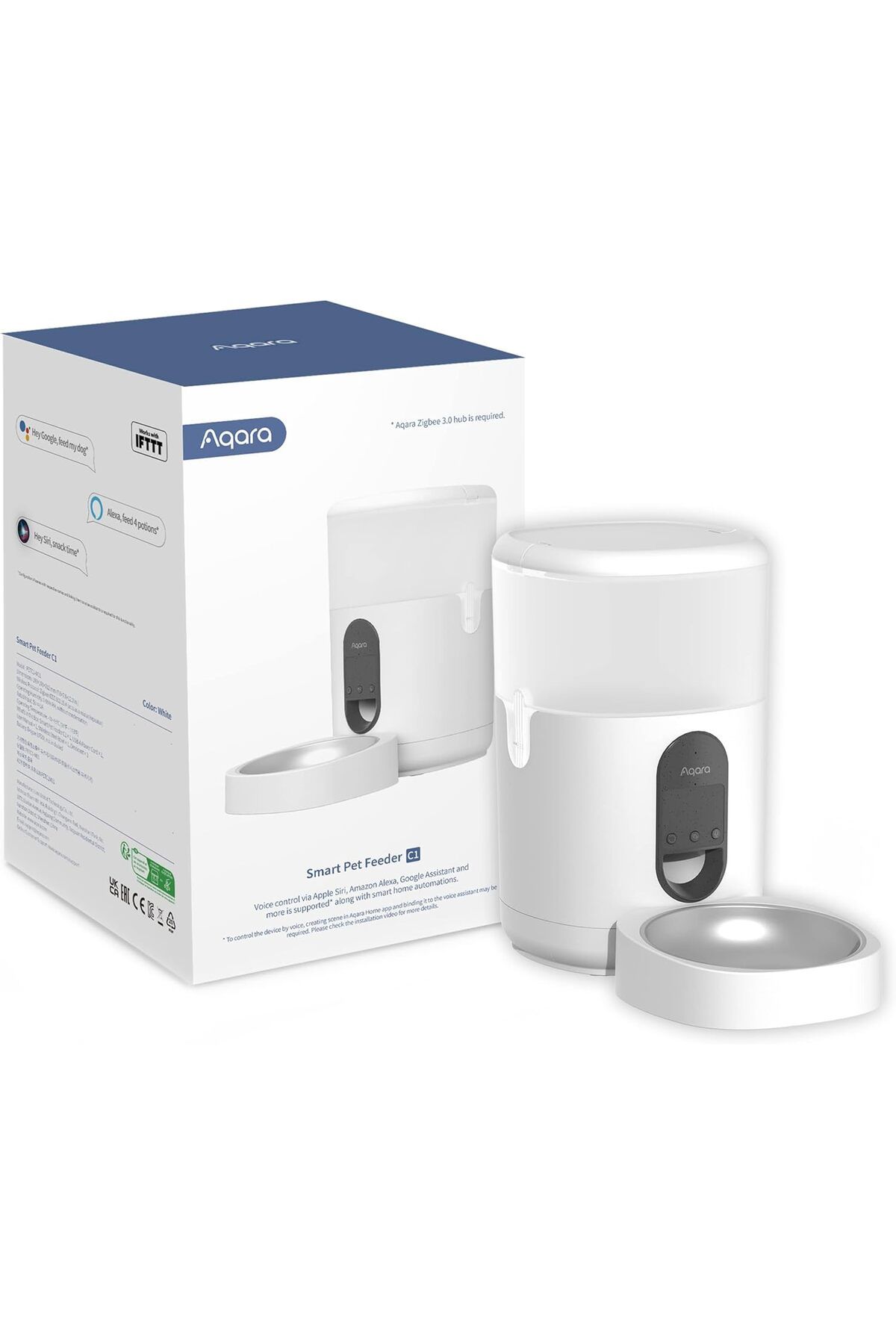 STOREMAX lbstorex Akıllı yem otomatı C1, AQARA Zigbee 3.0 HUB gerektirir, kediler ve köpekler için, prog