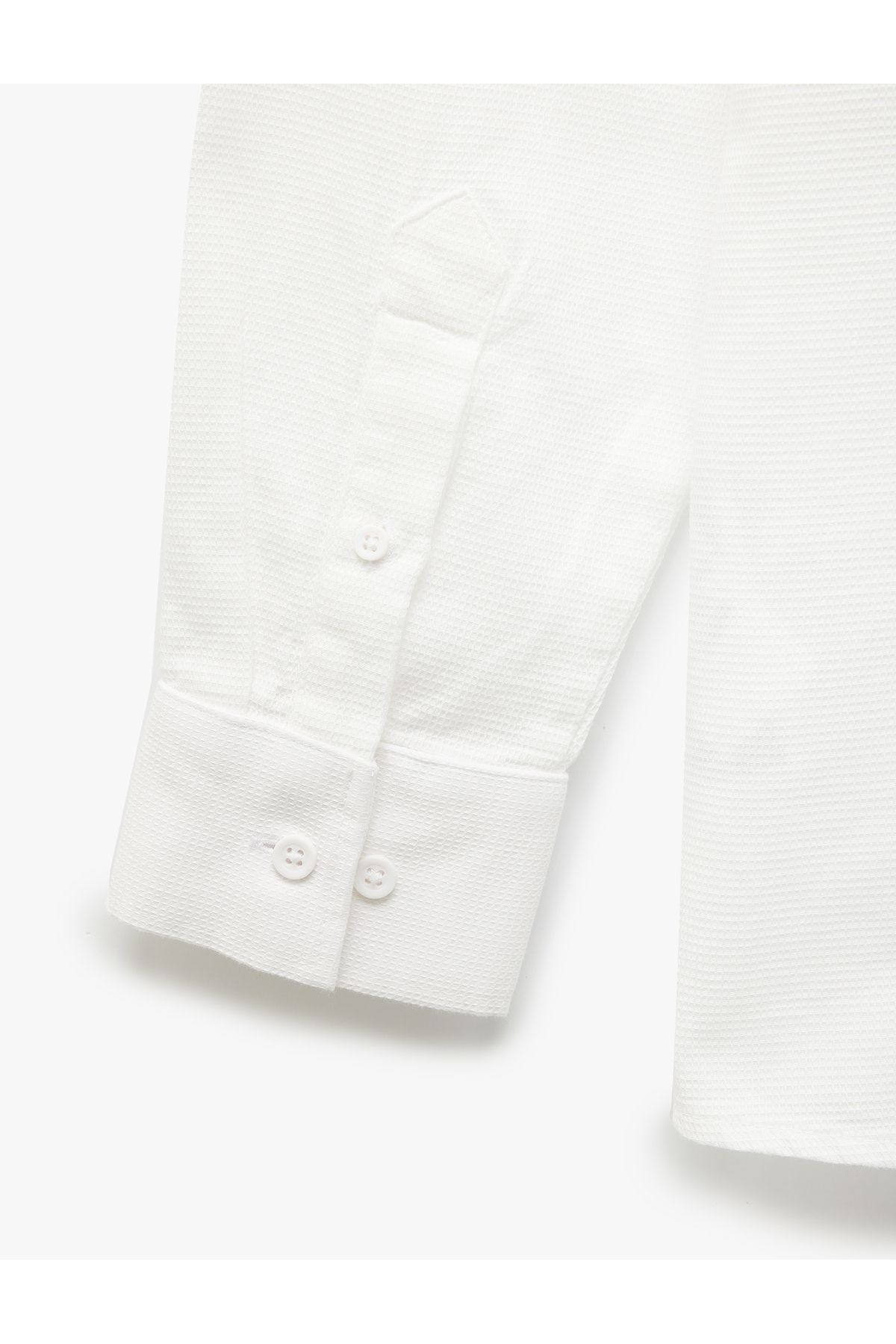 Koton-Cotton Slim Fit Long Sleeve Italian Lapel Shirt 4