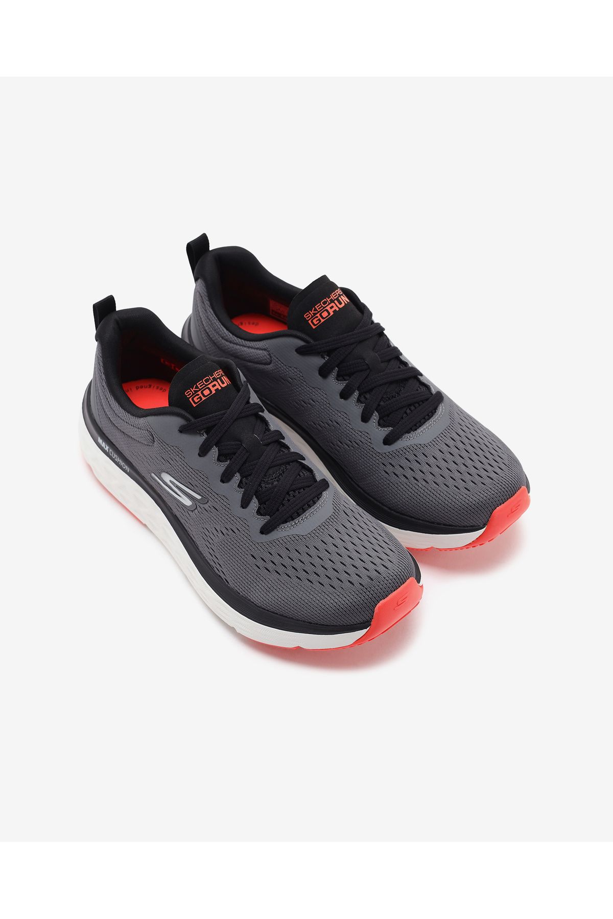SKECHERS-Max Cushioning Delta - Men's Gray Running Shoes, Speed Up220358 Gybk 6