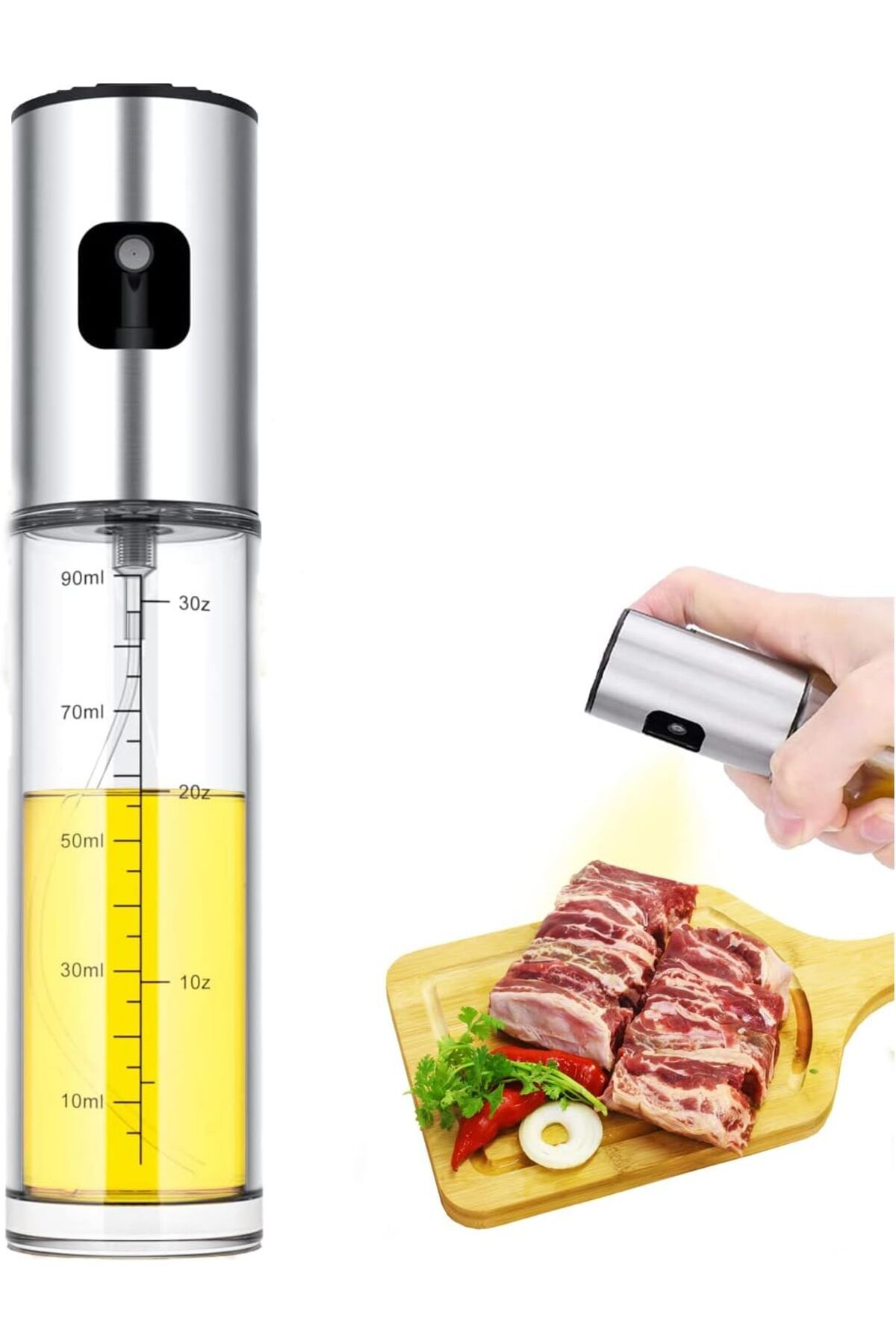 STOREMAX mrttnca Pişirme için Yağ Püskürtücü,100ml Zeytinyağı Püskürtücüsü,Hava Fritözü için