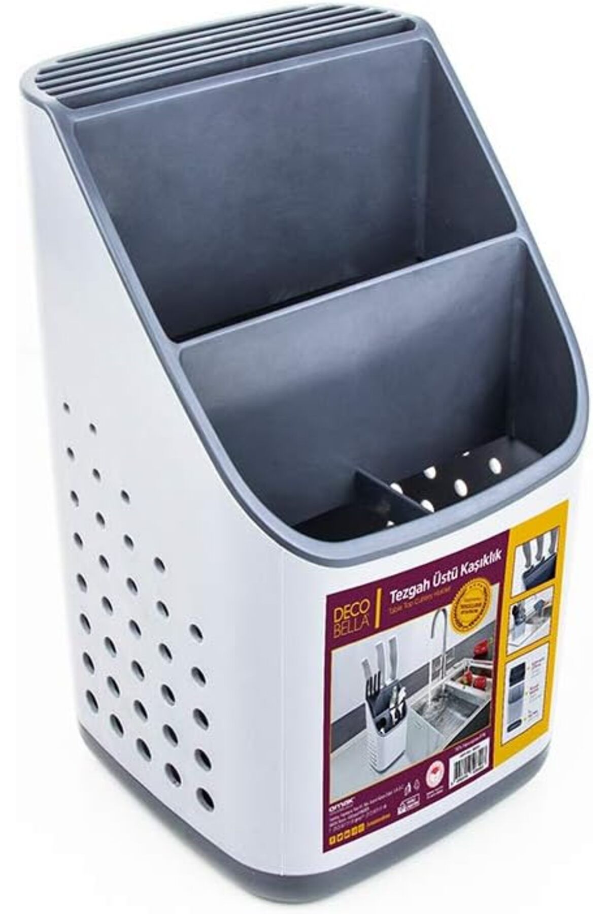 STOREMAX nffashopm 50840 Tezgah Üstü Kaşıklık, Gri/Antrasit storestarx 1051353