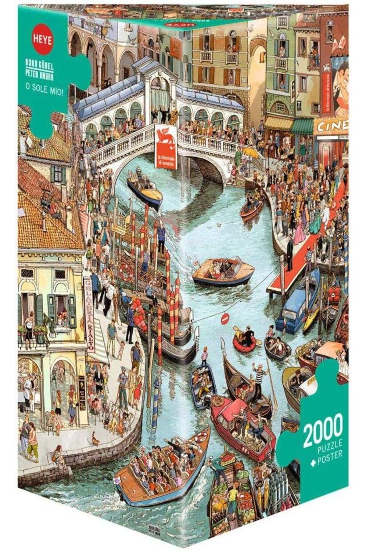 STOREMAX svticaret 29843 o Sole Mio Triangular 2000 parça, Doro Goebel & Peter Knorr, poster dahil mhm 10535
