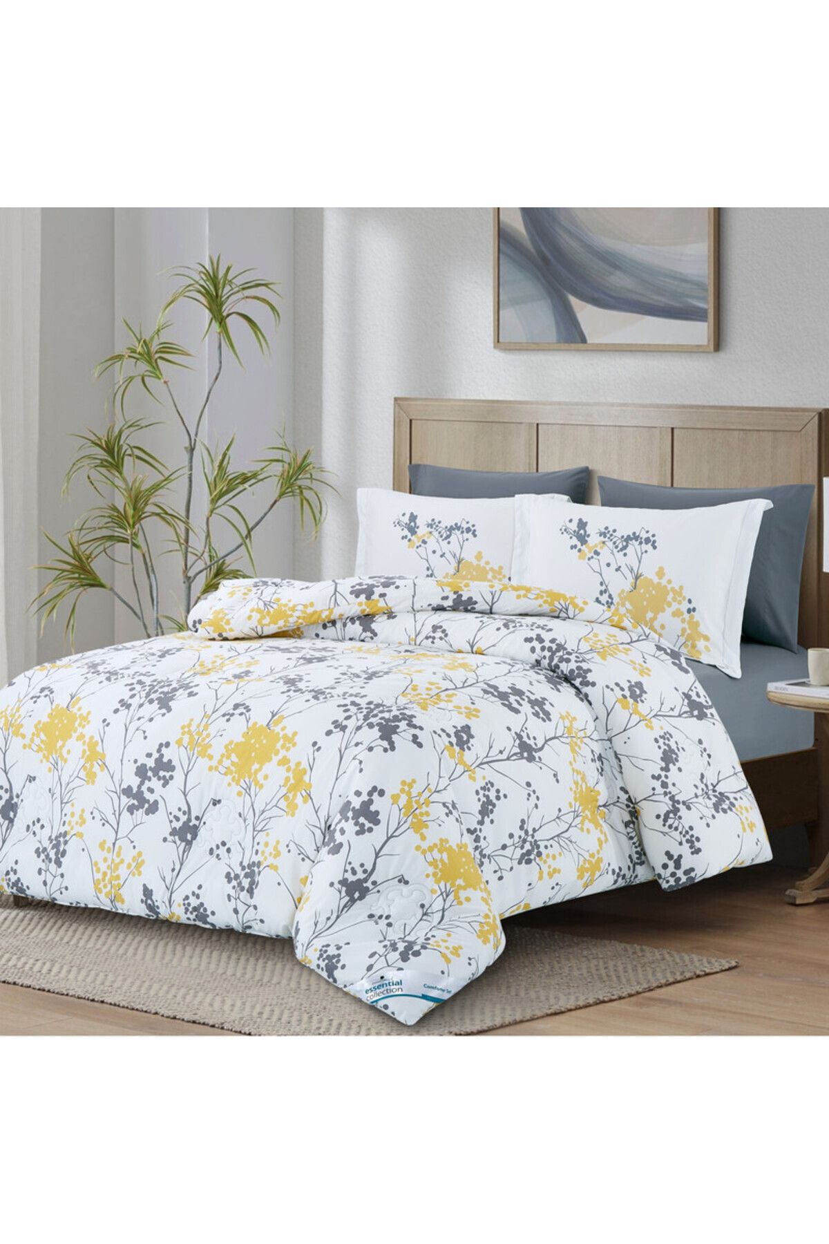 Donetella-Printed Bedding Comforter Set, 4 Pcs Single Size Fits 170x230 Cms 4