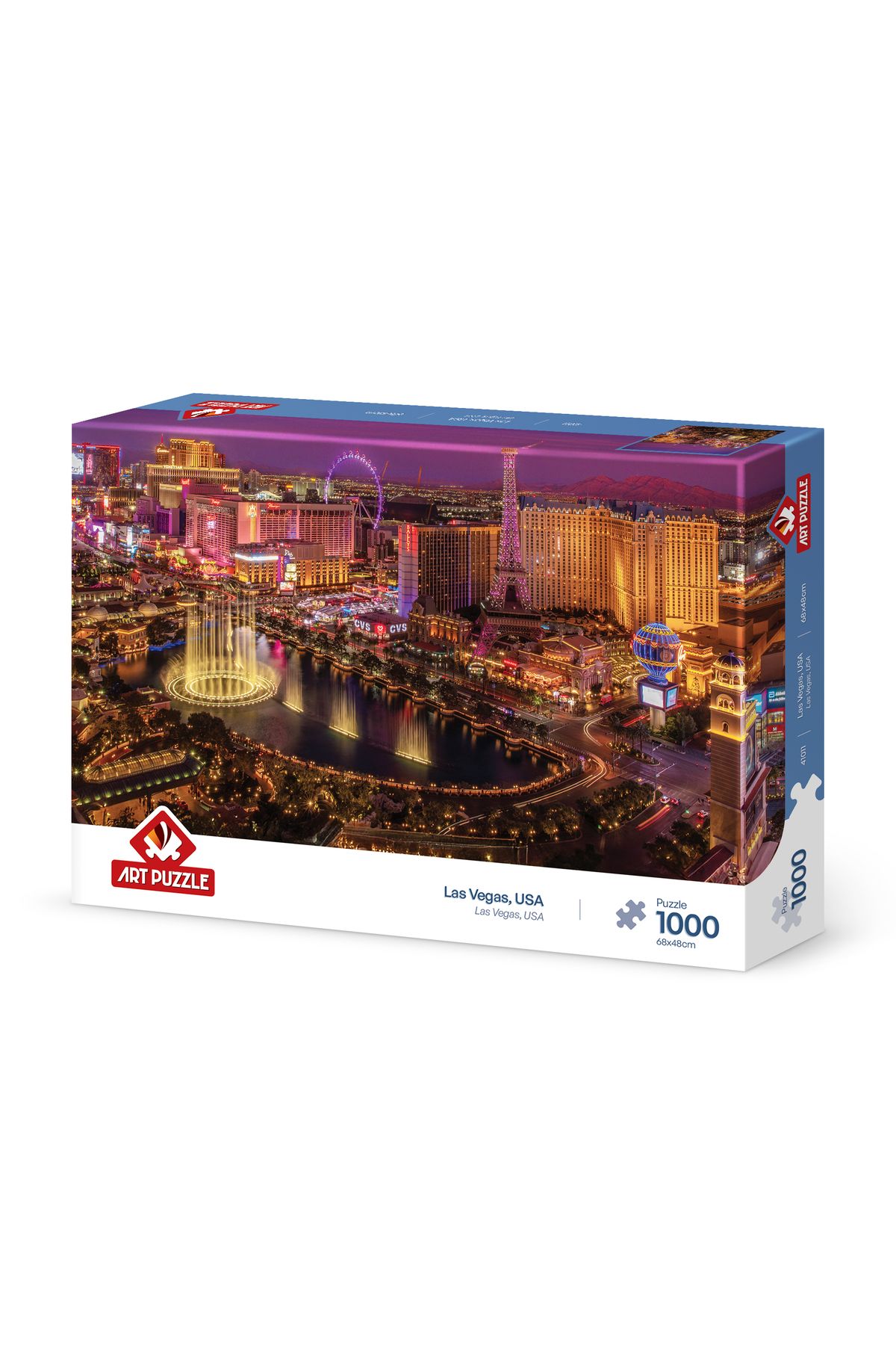 Art Puzzle-Las Vegas, Usa 1000 Piece Puzzle 1