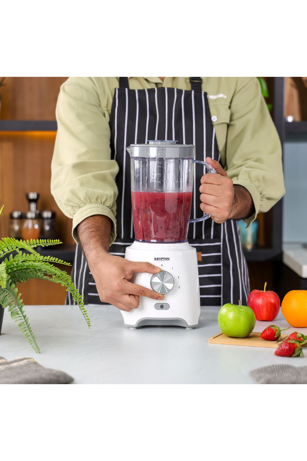 KRYPTON-2-in-1 Countertop Blender/Juicer Mixer 1.8, 0.3-L|Unbreakable Jars&Sharp Blade|600W KNB5315 4